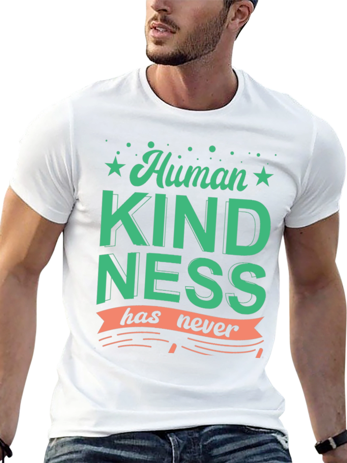 Human Kindness Graphic T-Shirt - Black