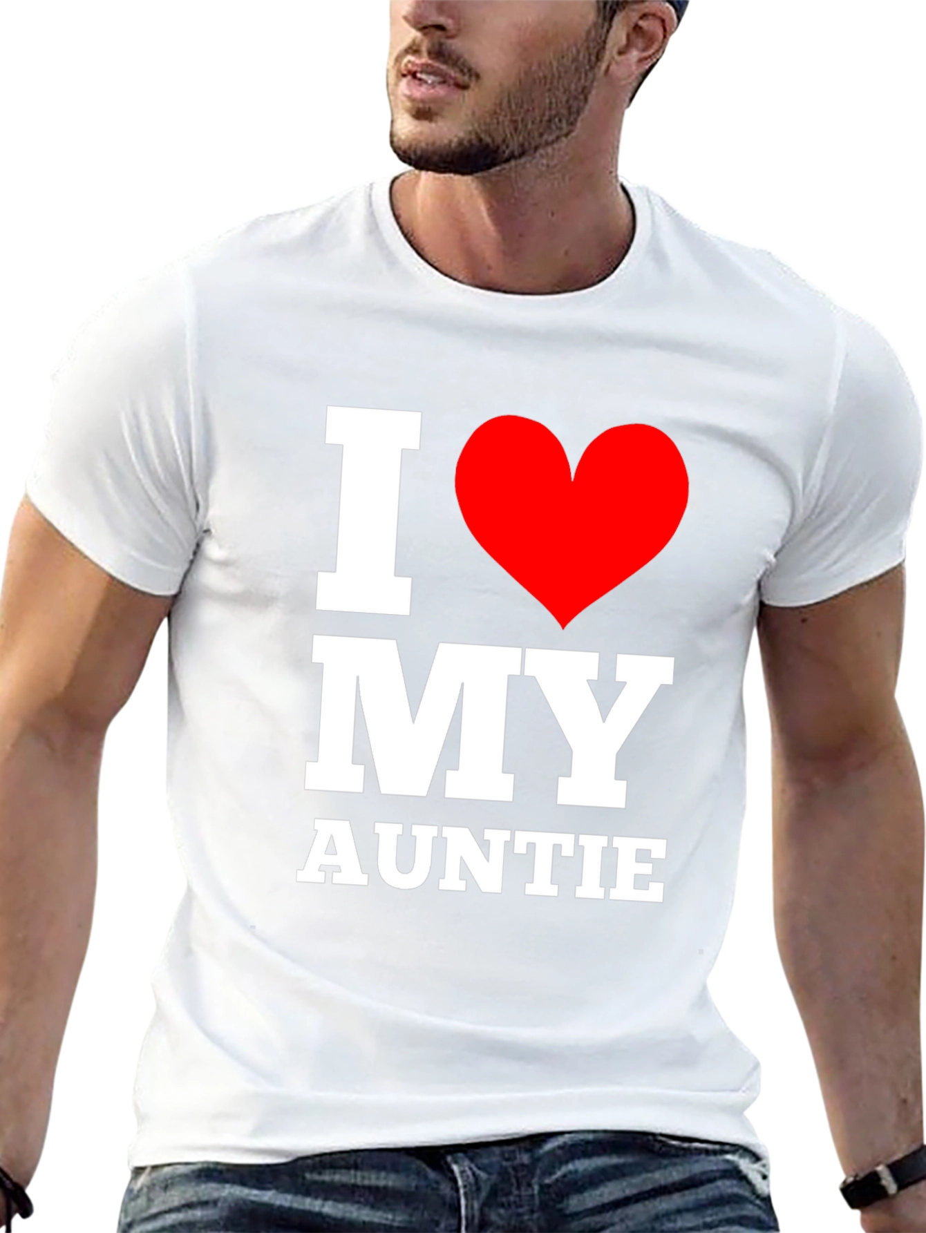 I Love My Auntie T-Shirt - Black