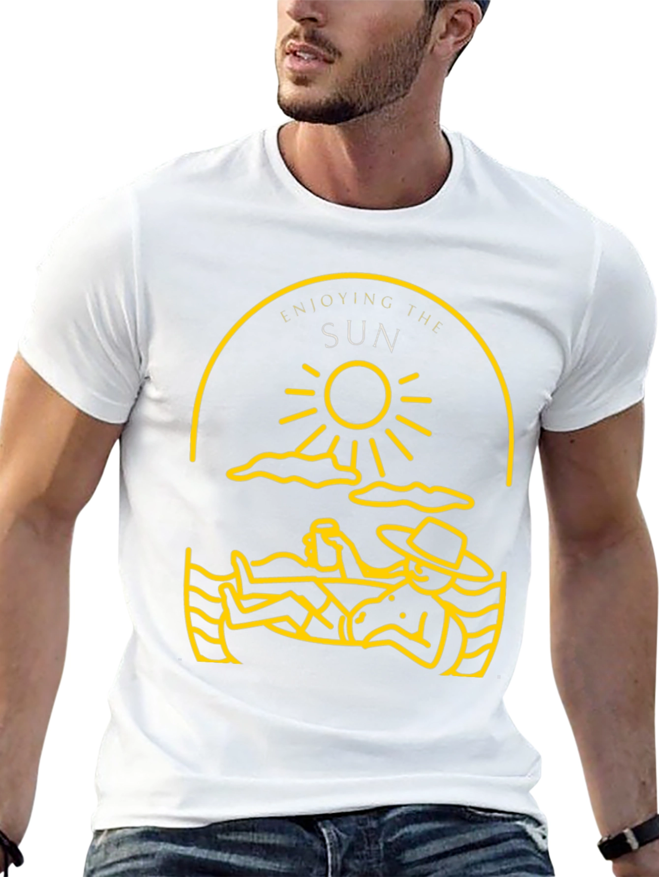 Enjoying the Sun Graphic Tee - Black