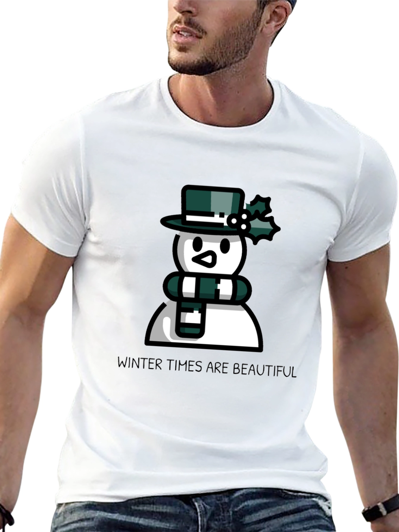 Winter Times are Beautiful Black T-Shirt