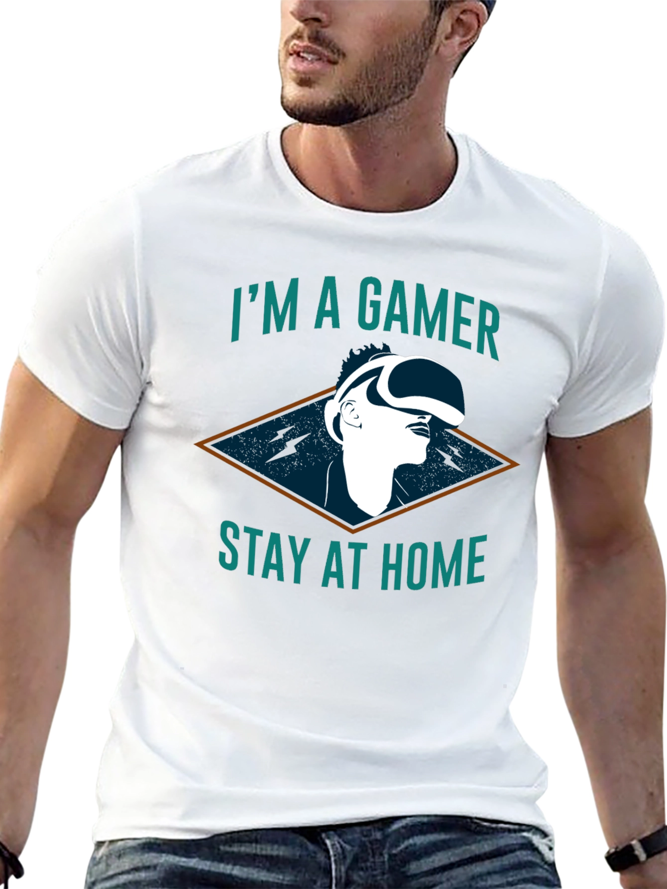 Im A Gamer Stay At Home T-Shirt - Black