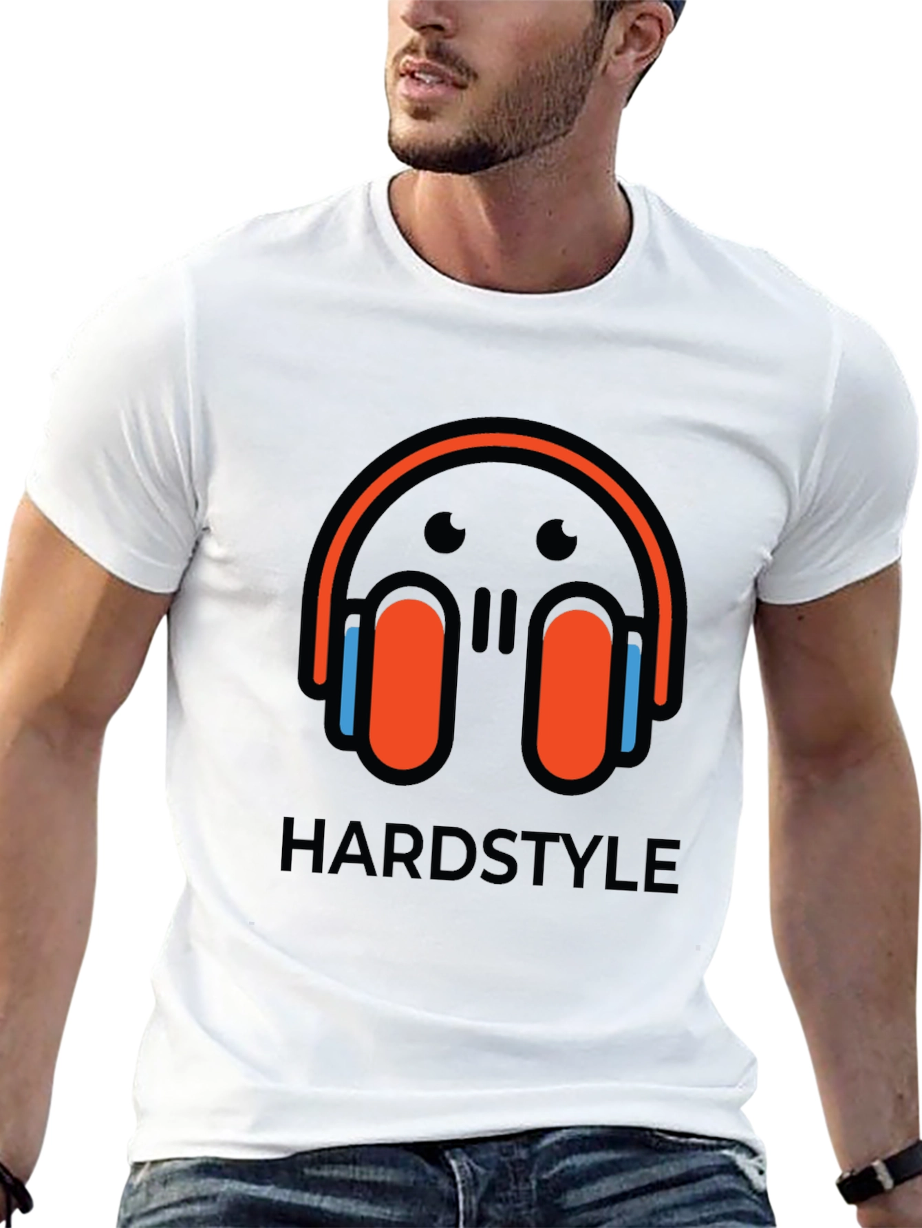 Hardstyle Headphones Graphic T-Shirt - Black