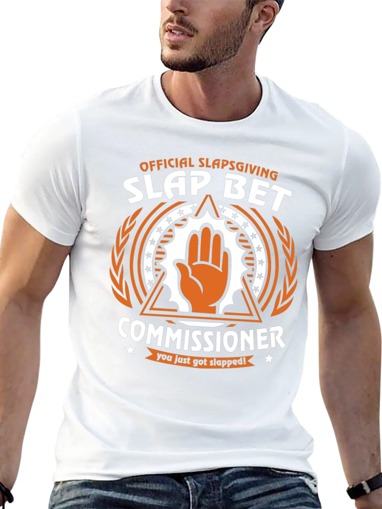 Slapsgiving Slap Bet Commissioner T-Shirt - Funny Thanksgiving Tee