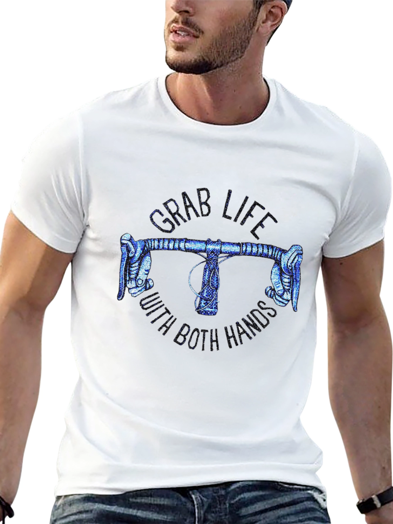 Grab Life Bike Handle T-Shirt