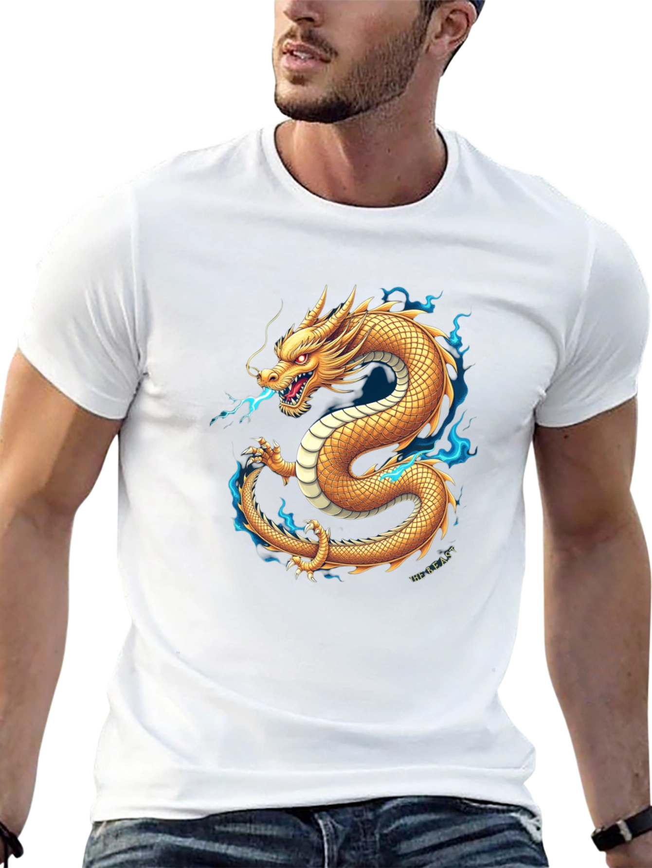Golden Dragon T-Shirt - Unleash the Beast!