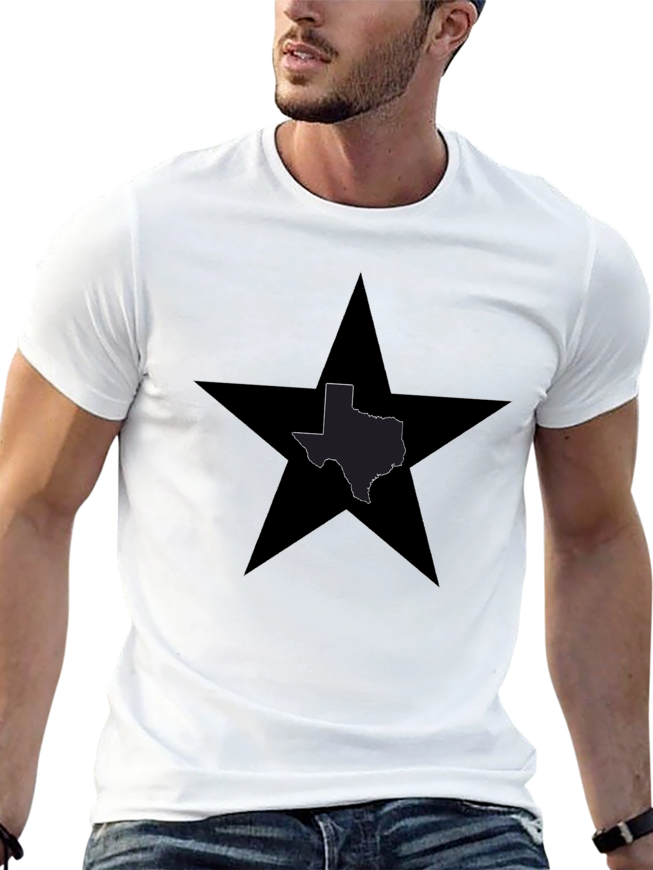 Texas Star T-Shirt - Black State Pride Tee