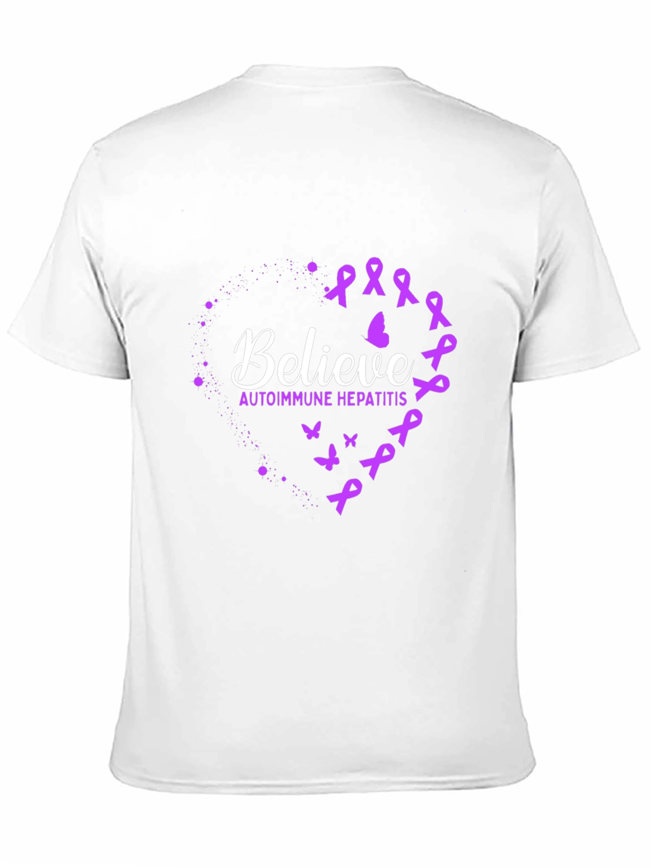 Believe Autoimmune Hepatitis Awareness Ribbon T-Shirt