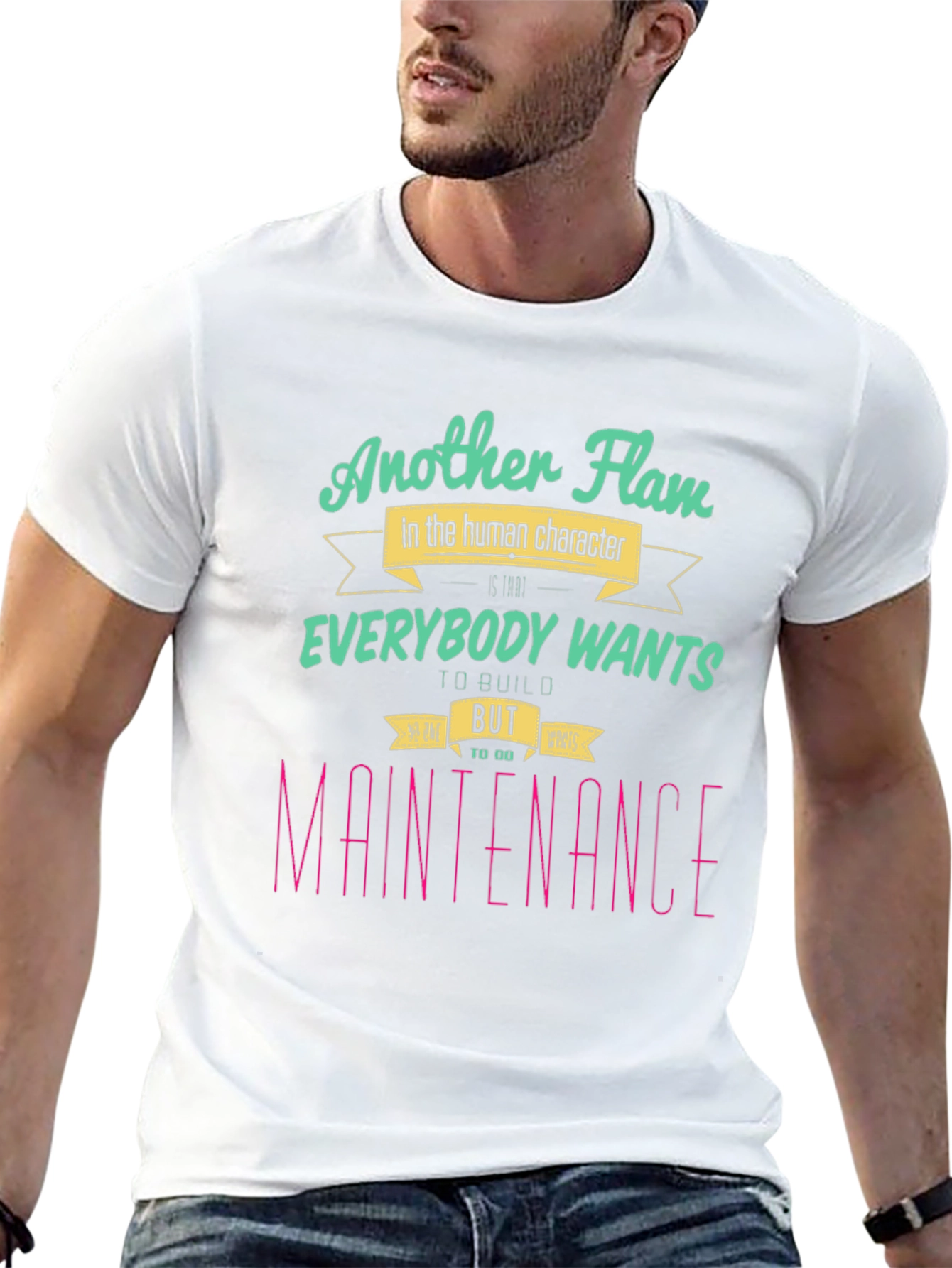 Another Flaw T-Shirt: Human Character Graphic Tee