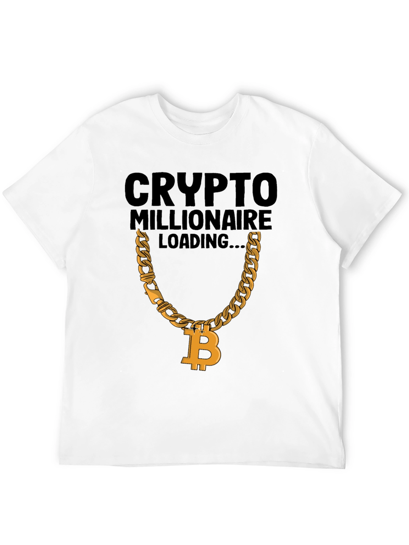 Crypto Millionaire Loading T-Shirt - Bitcoin Chain