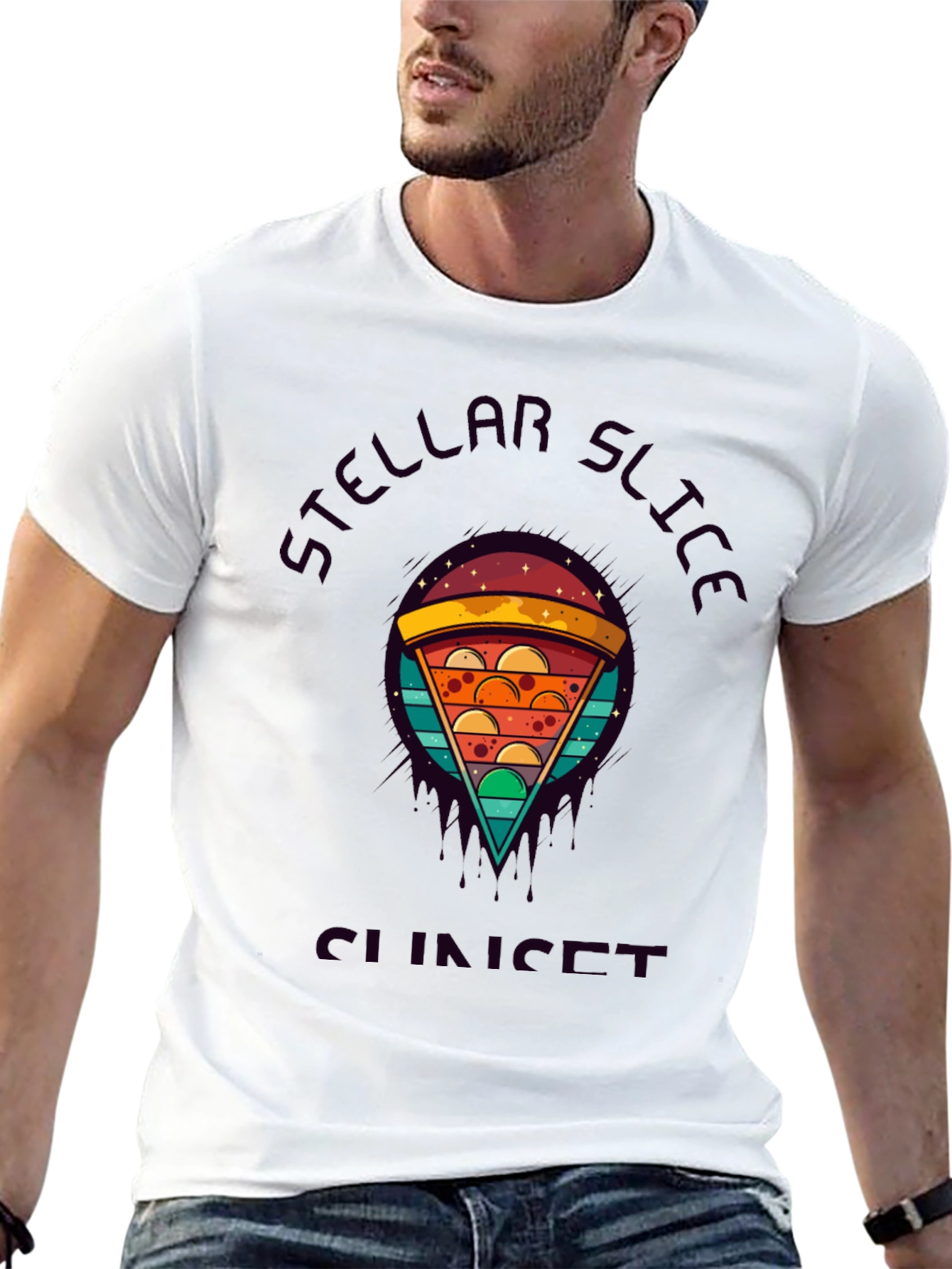 Stellar Slice Sunset Graphic Tee