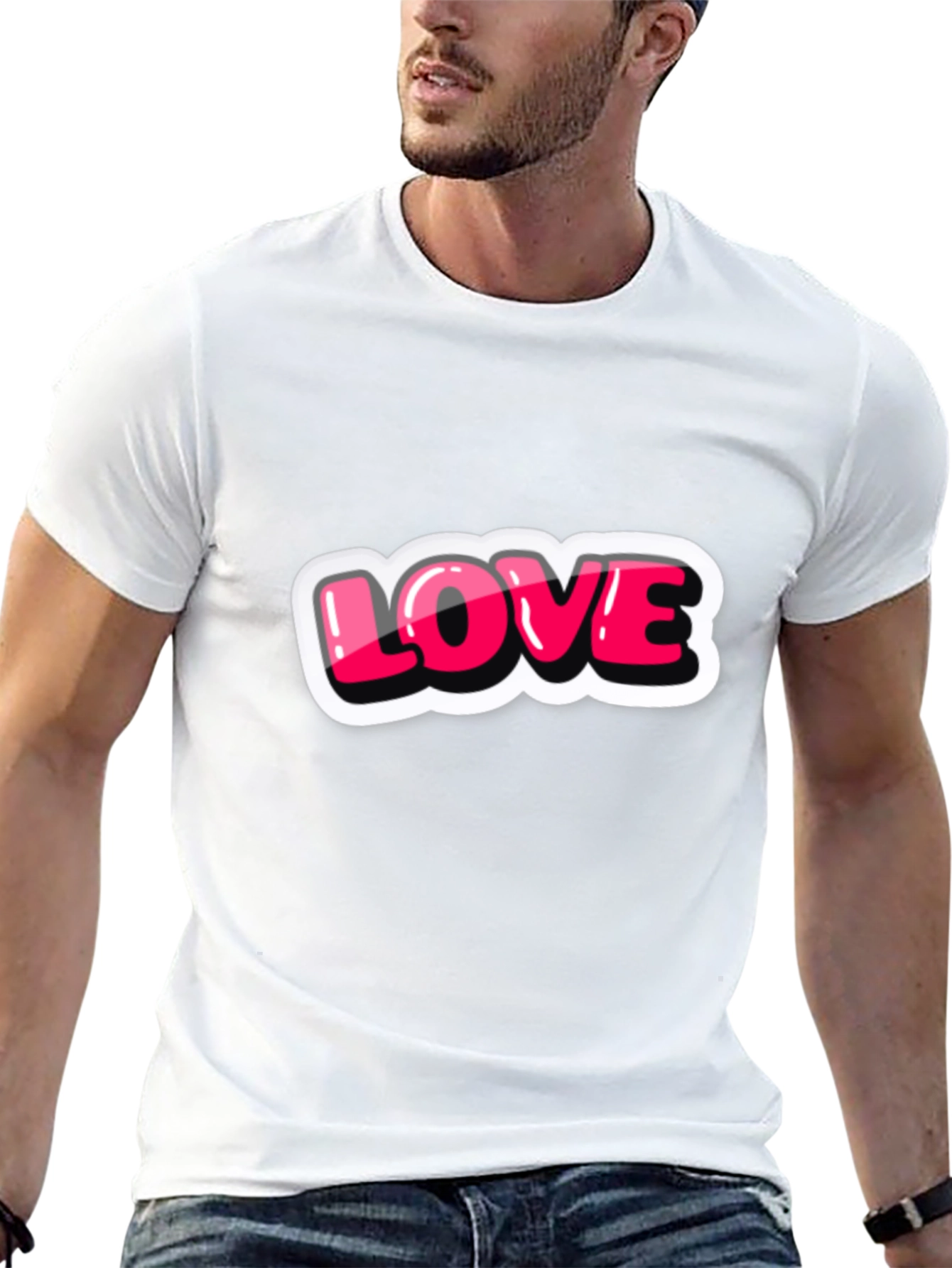 Love T-Shirt - Graphic Print Tee