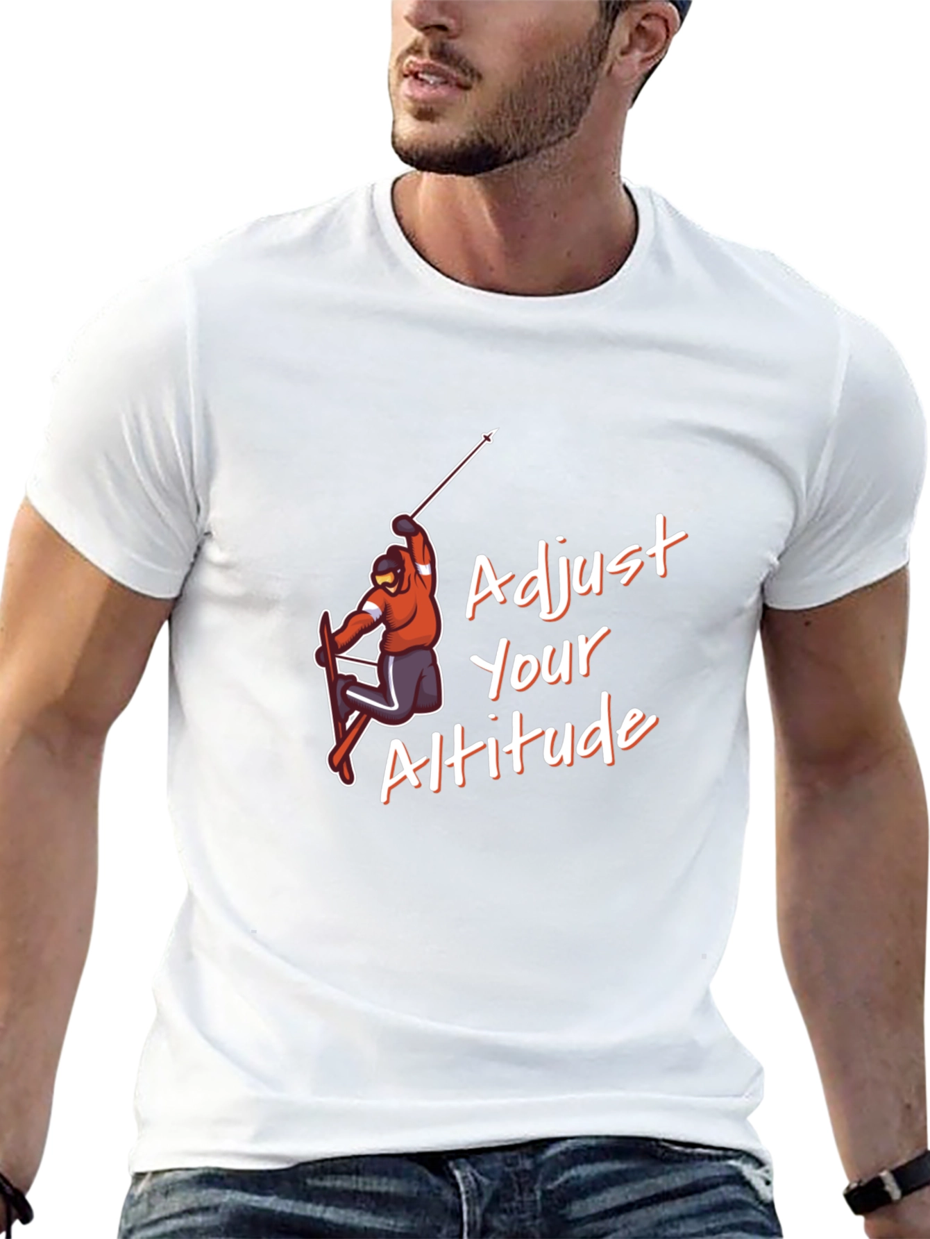 Adjust Your Altitude Black Graphic Tee