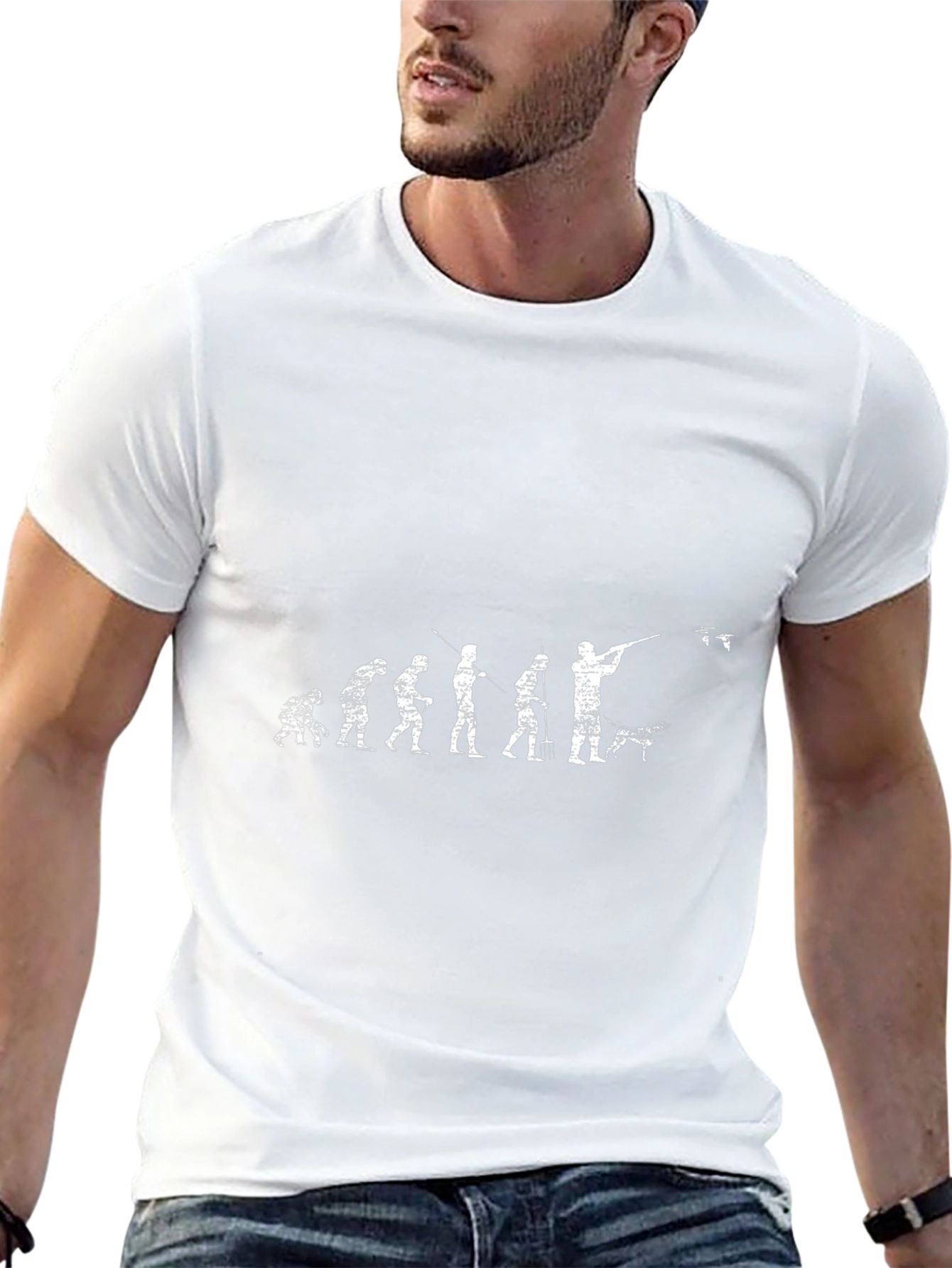 Evolution of Hunter Graphic T-Shirt