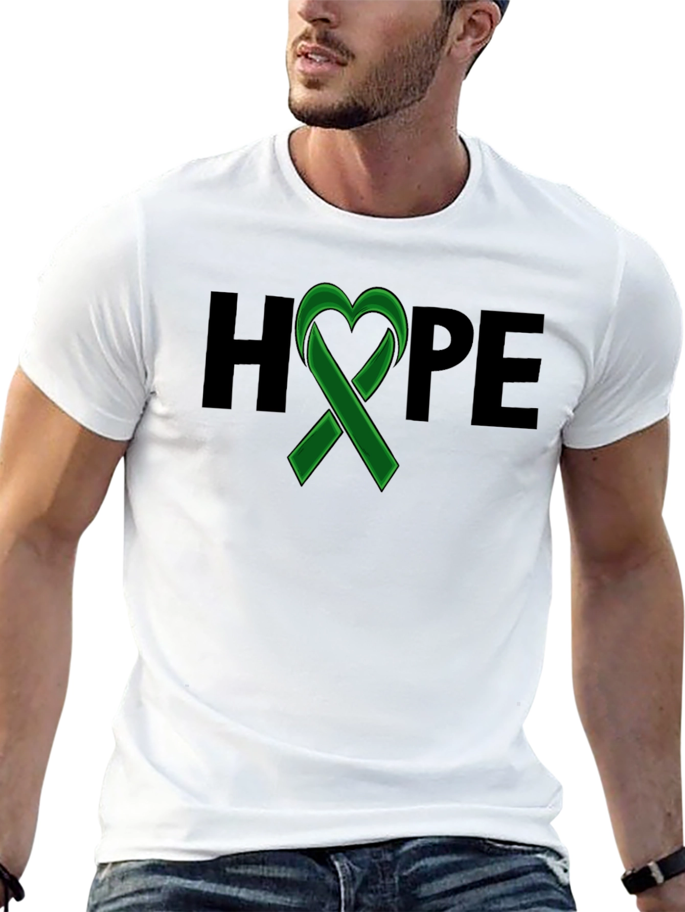 HOPE Ribbon Graphic Tee - Awareness & Support