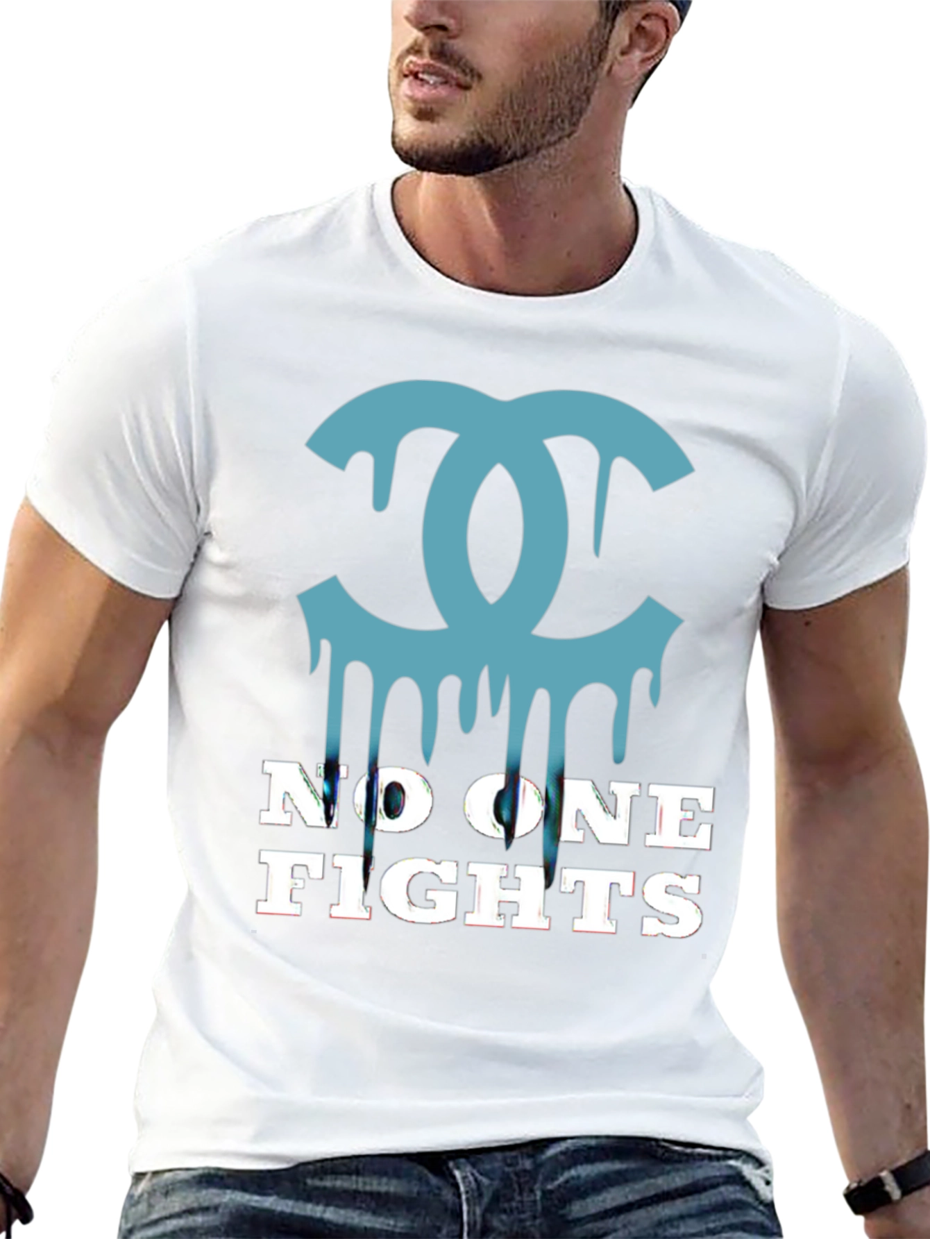 Statement Tee: No One Fights Fashion Tee