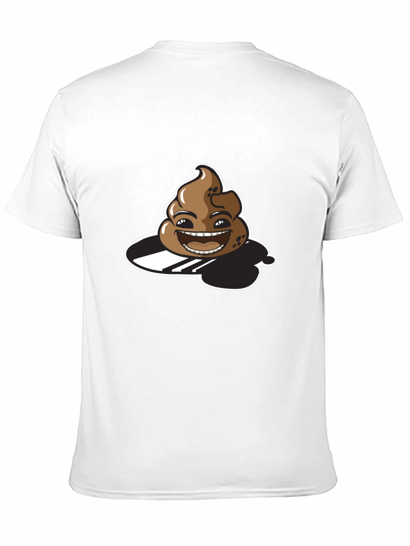 Poop Emoji Graphic T-Shirt - Black Cotton Tee