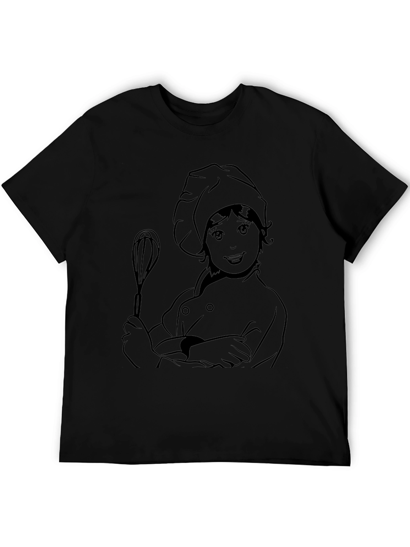 Chef Girl Graphic Tee - Cute Cook Design