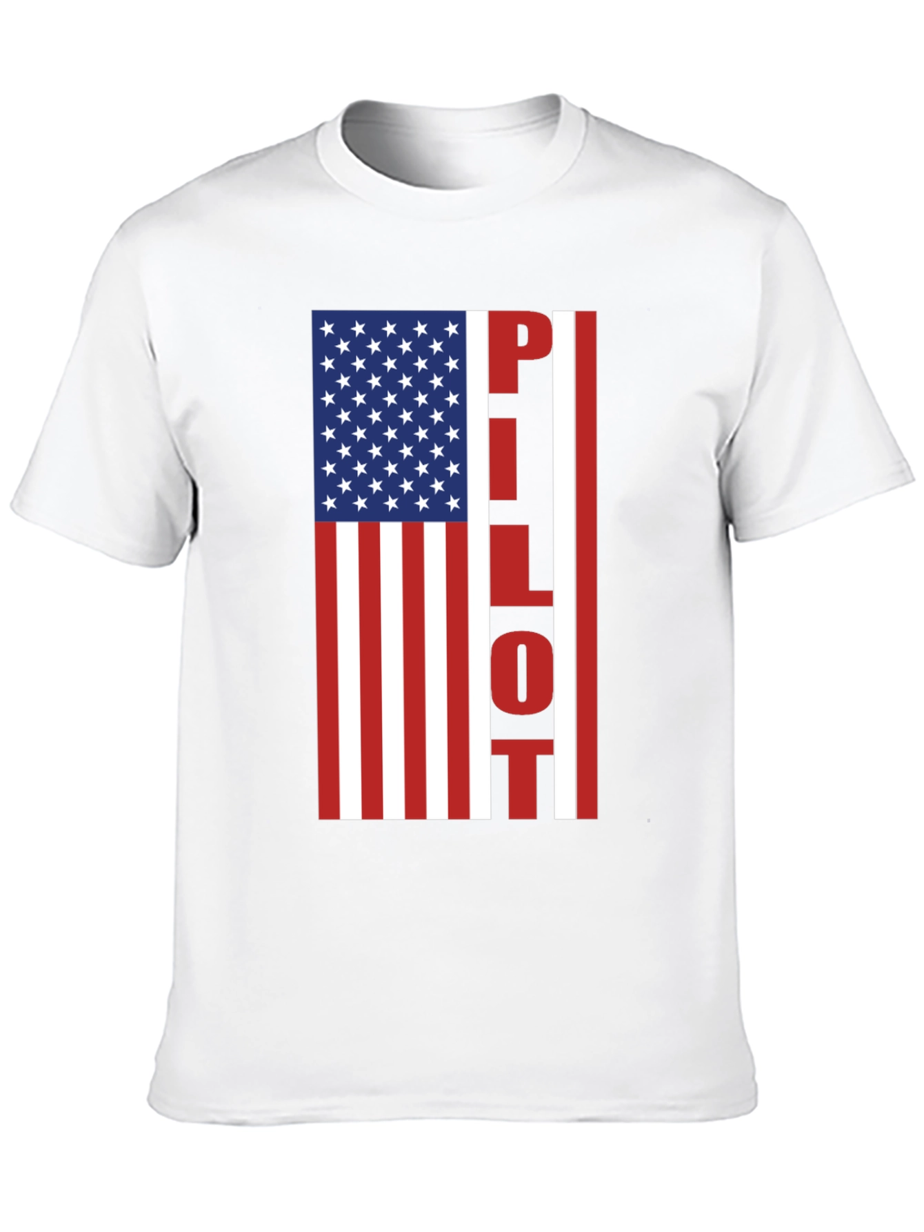 Pilot American Flag Graphic T-Shirt