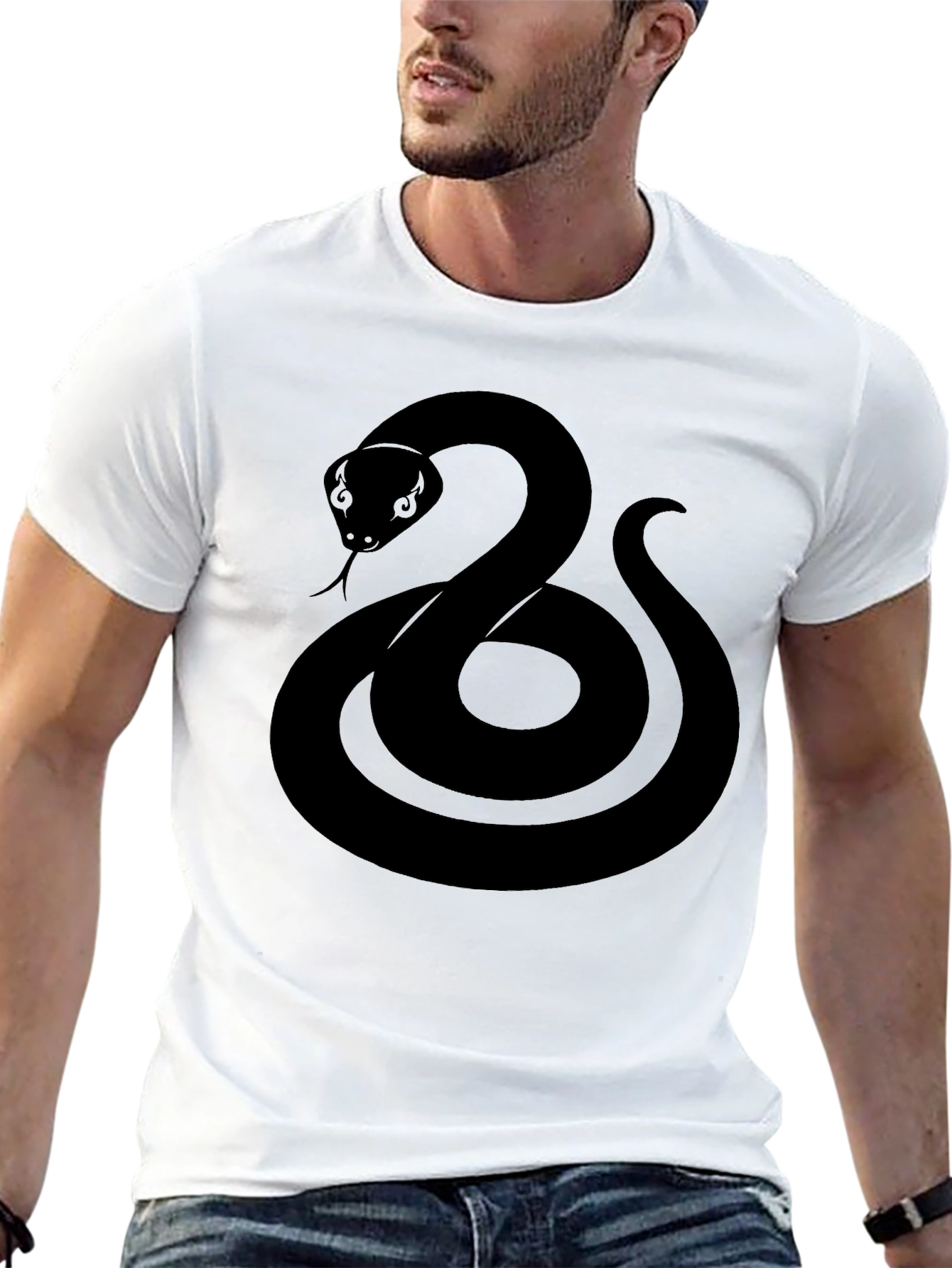 Black Snake Graphic T-Shirt