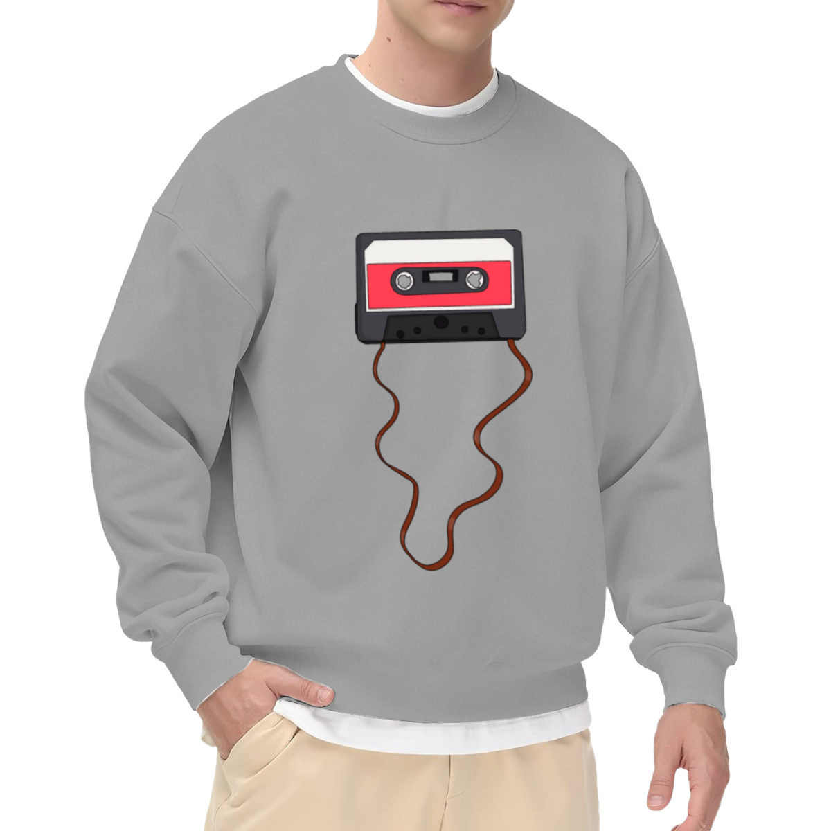 Retro Cassette Tape Music Graphic ԲÁìÎÀÒ - Unique Design Pullover Sweatshirt