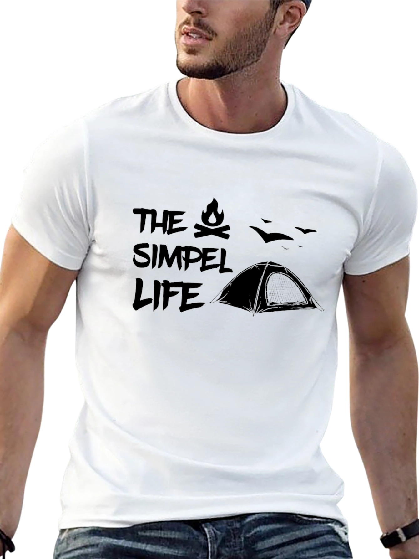Simple Life Camping Graphic Tee