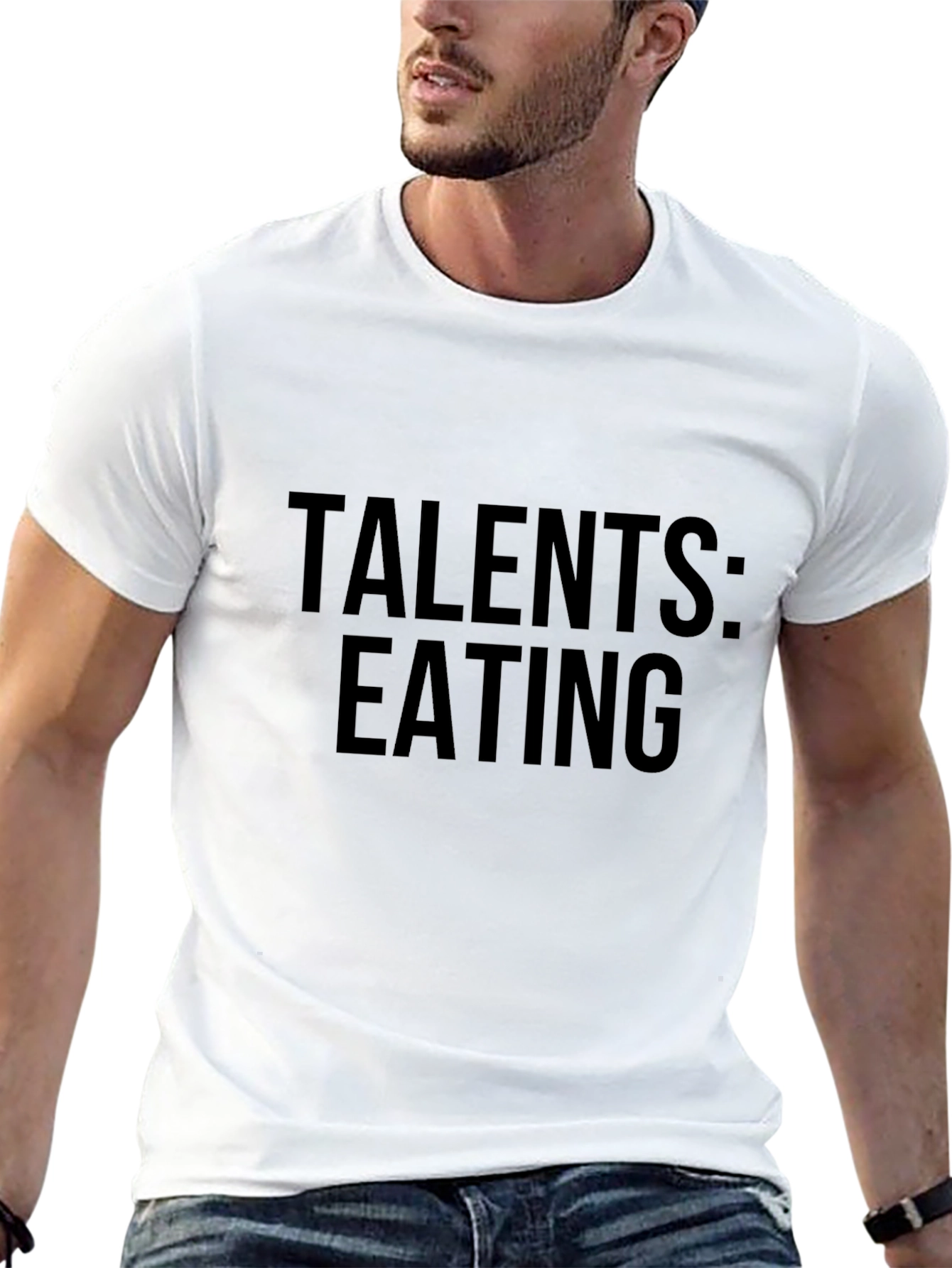 Talents Eating Black T-Shirt - Funny Foodie Tee