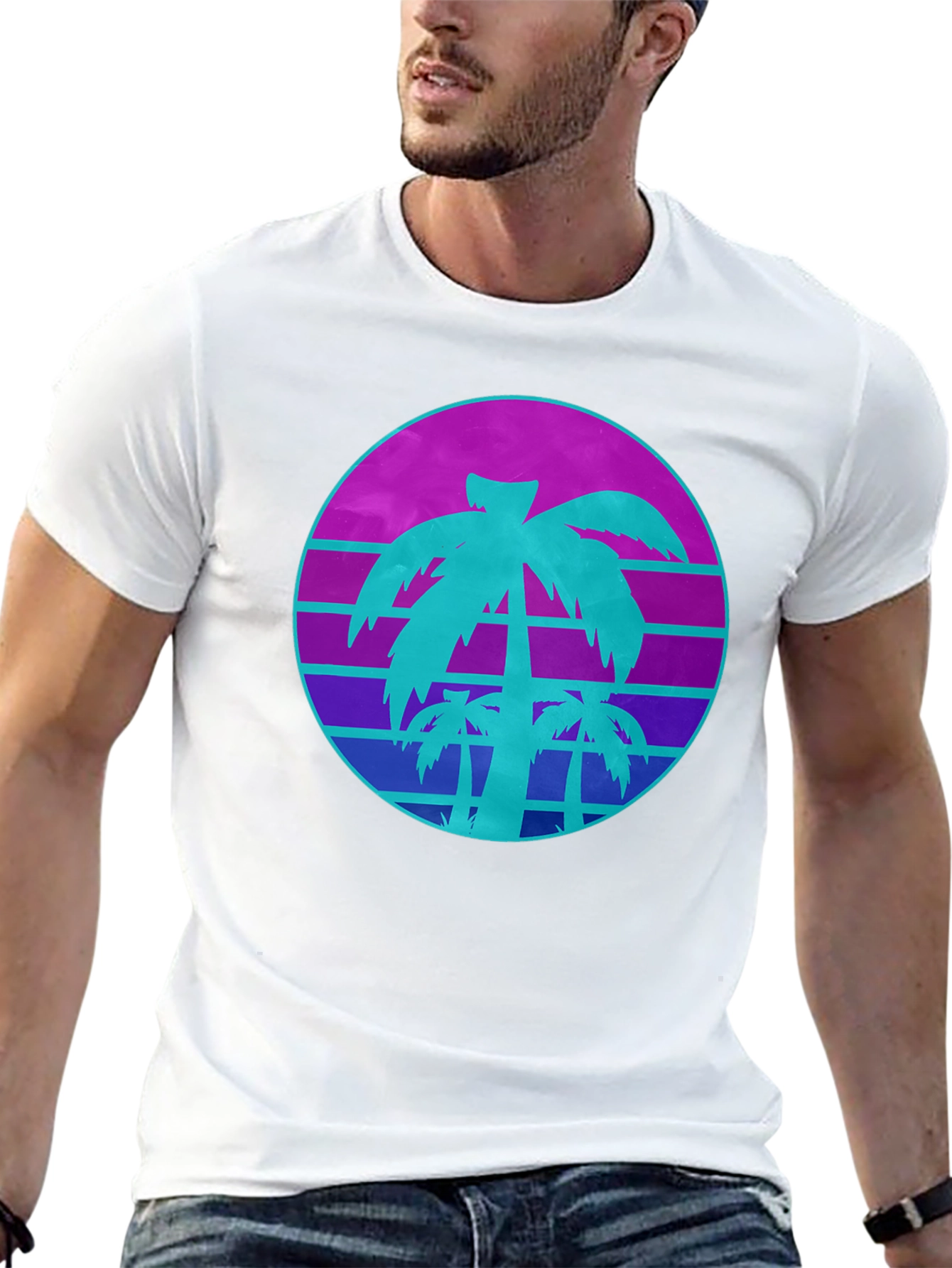 Retro Palm Tree T-Shirt