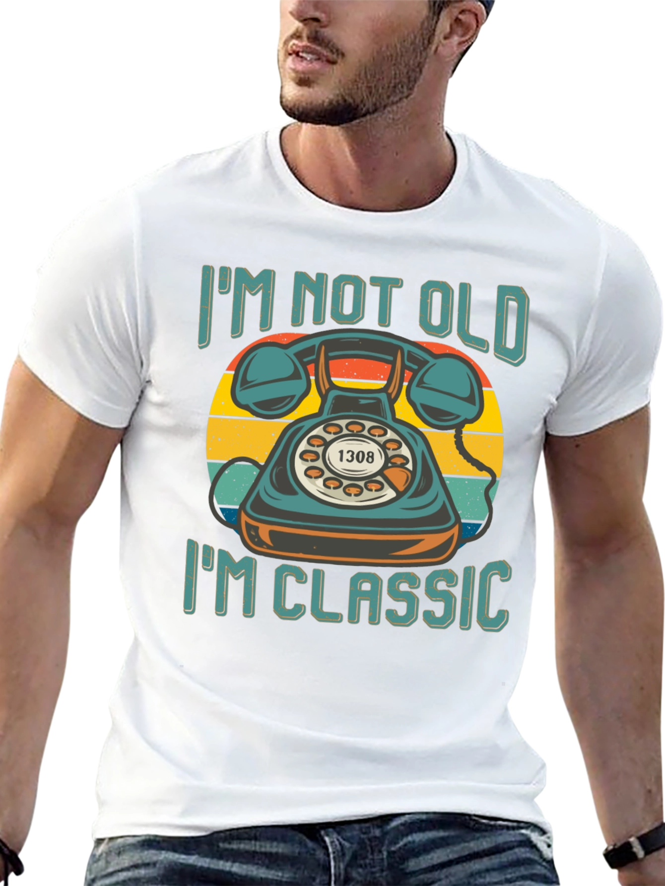 Retro Telephone T-Shirt - Im Not Old Im Classic