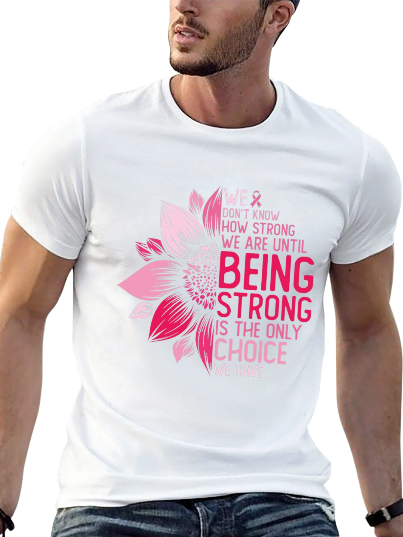 Breast Cancer Awareness Strong Choice Graphic Tee