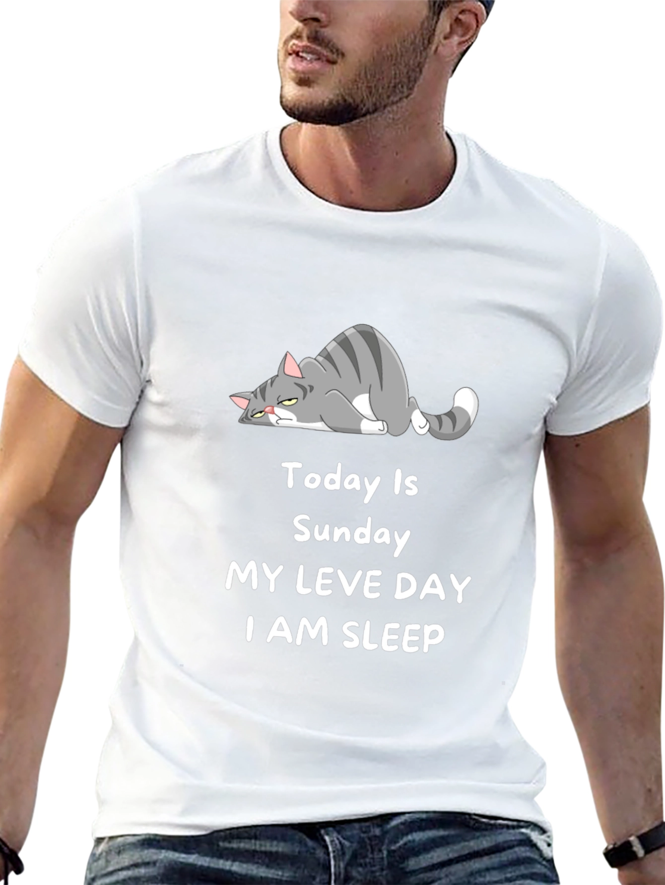 Lazy Cat Sunday T-Shirt
