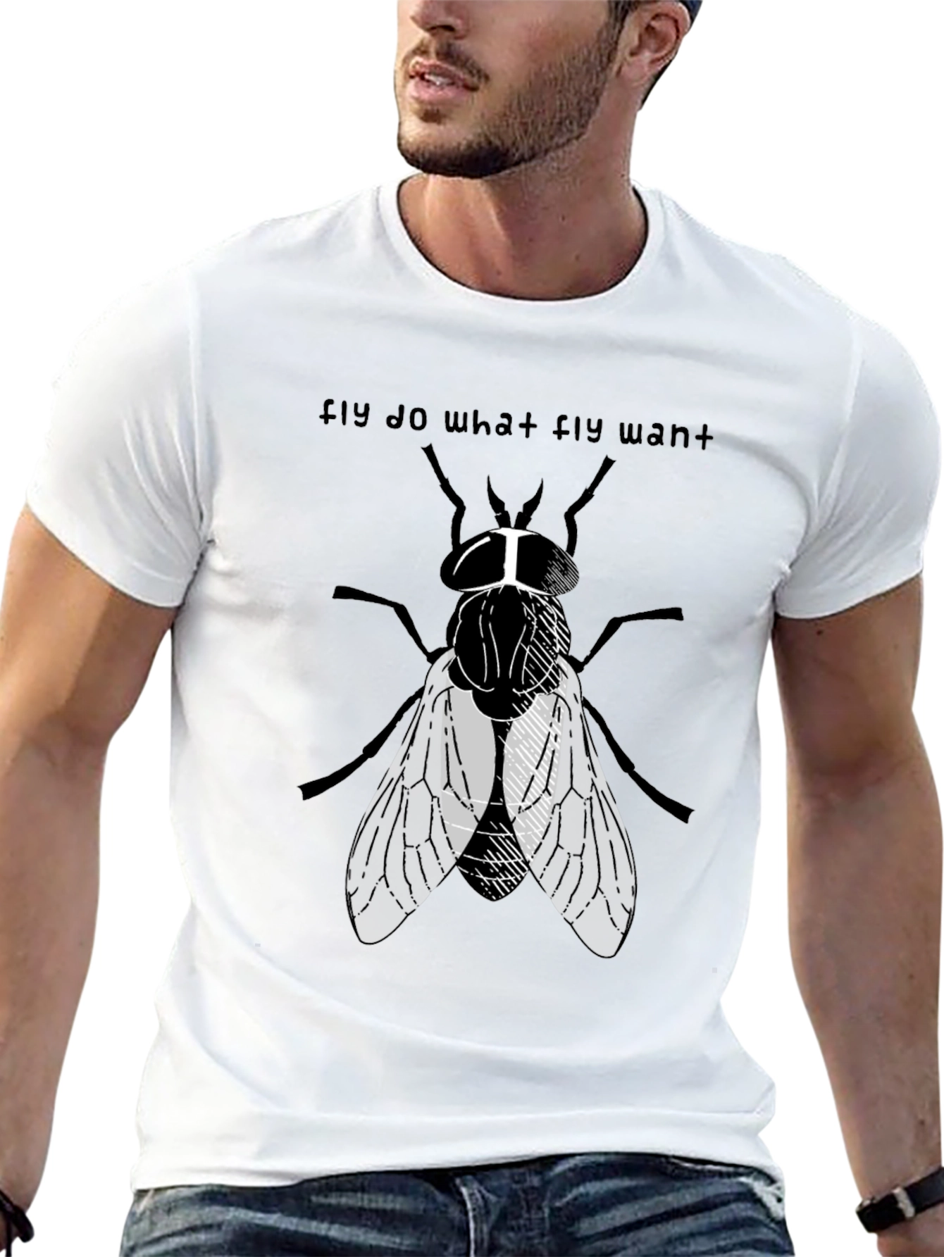 Fly Do What Fly Want Graphic Tee