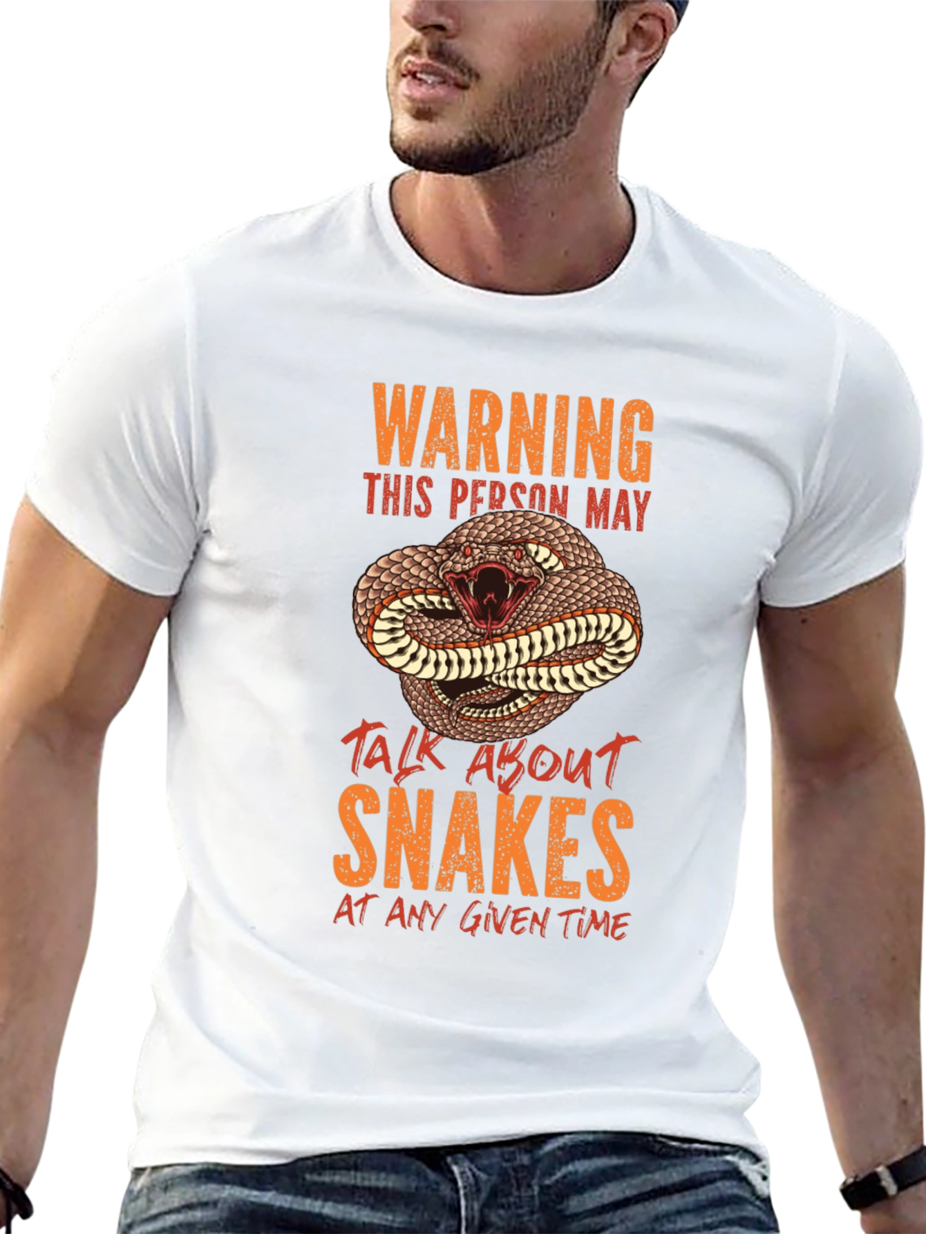 Warning Snake T-Shirt - Reptile Lover Gift
