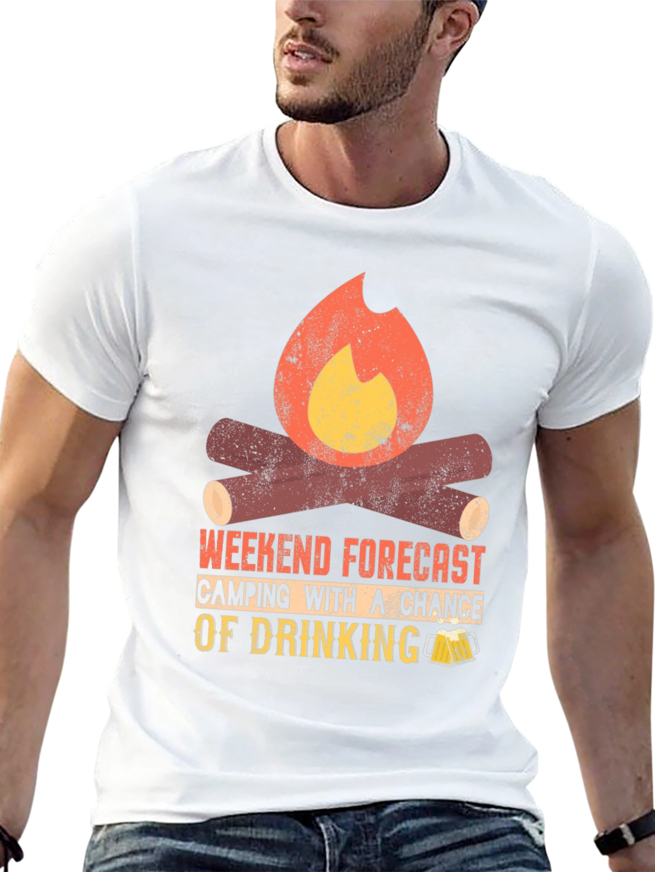 Camping & Drinking Forecast T-Shirt