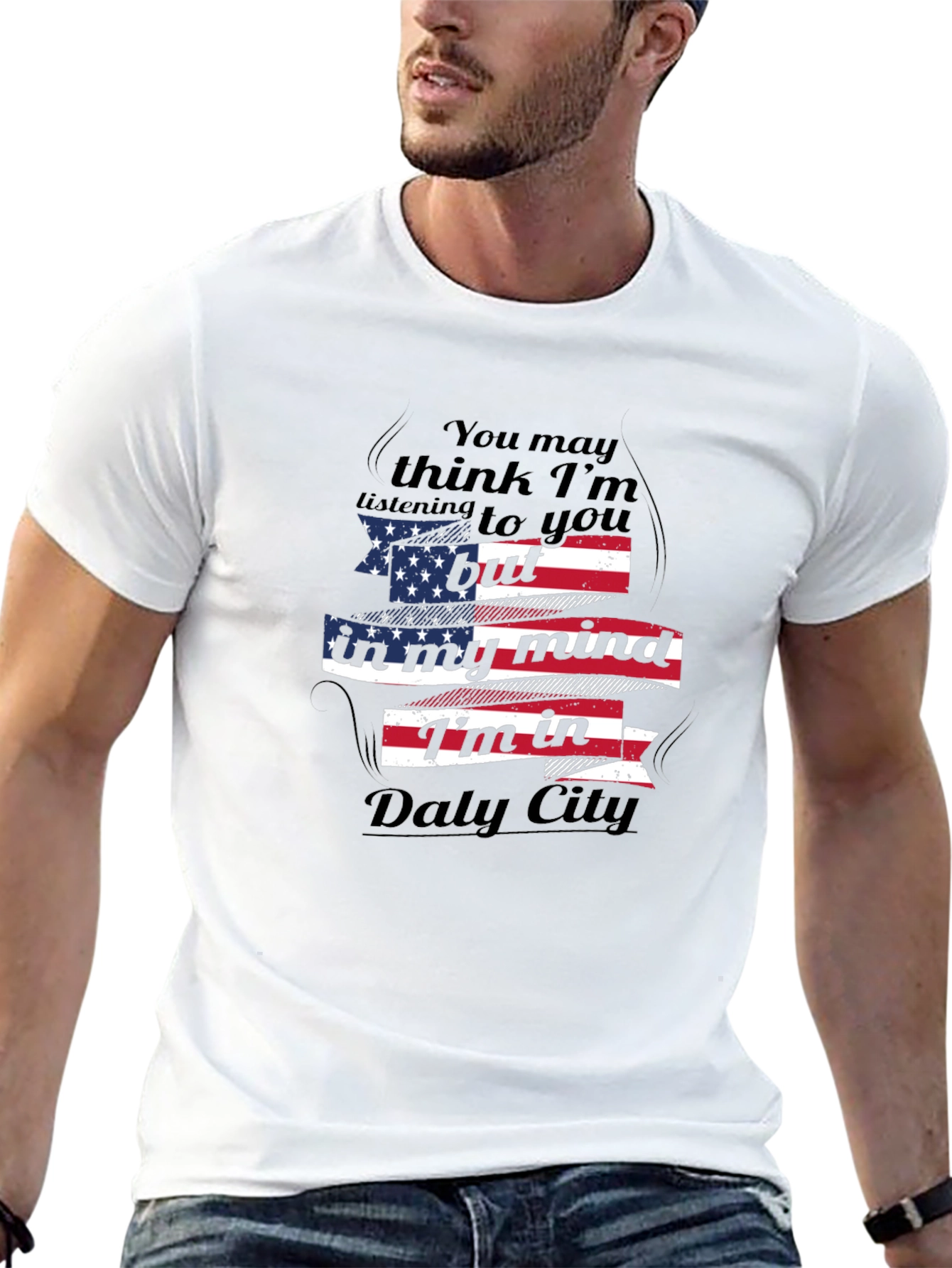 Daly City Mind T-Shirt - Patriotic Tee