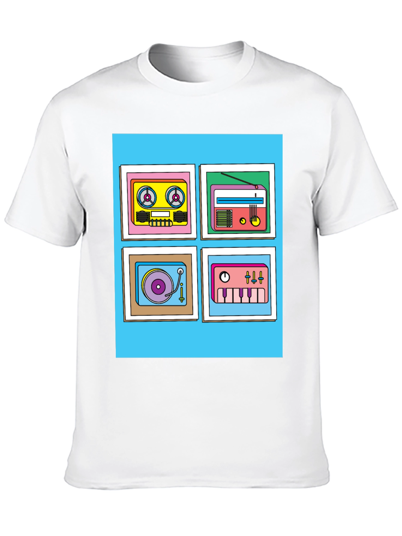 Retro Music Graphic Tee - Classic Style