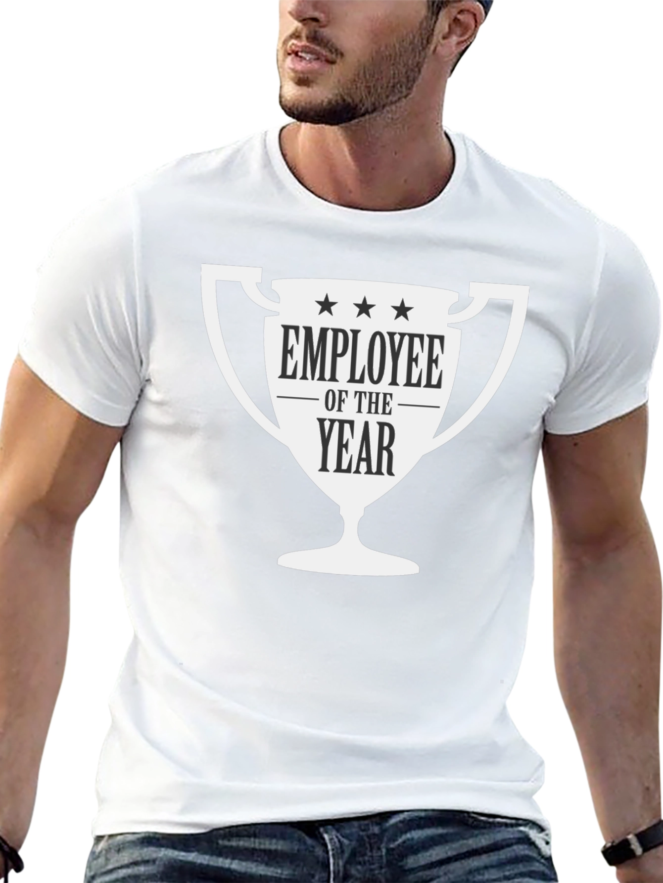 Employee of the Year Graphic Tee - Black