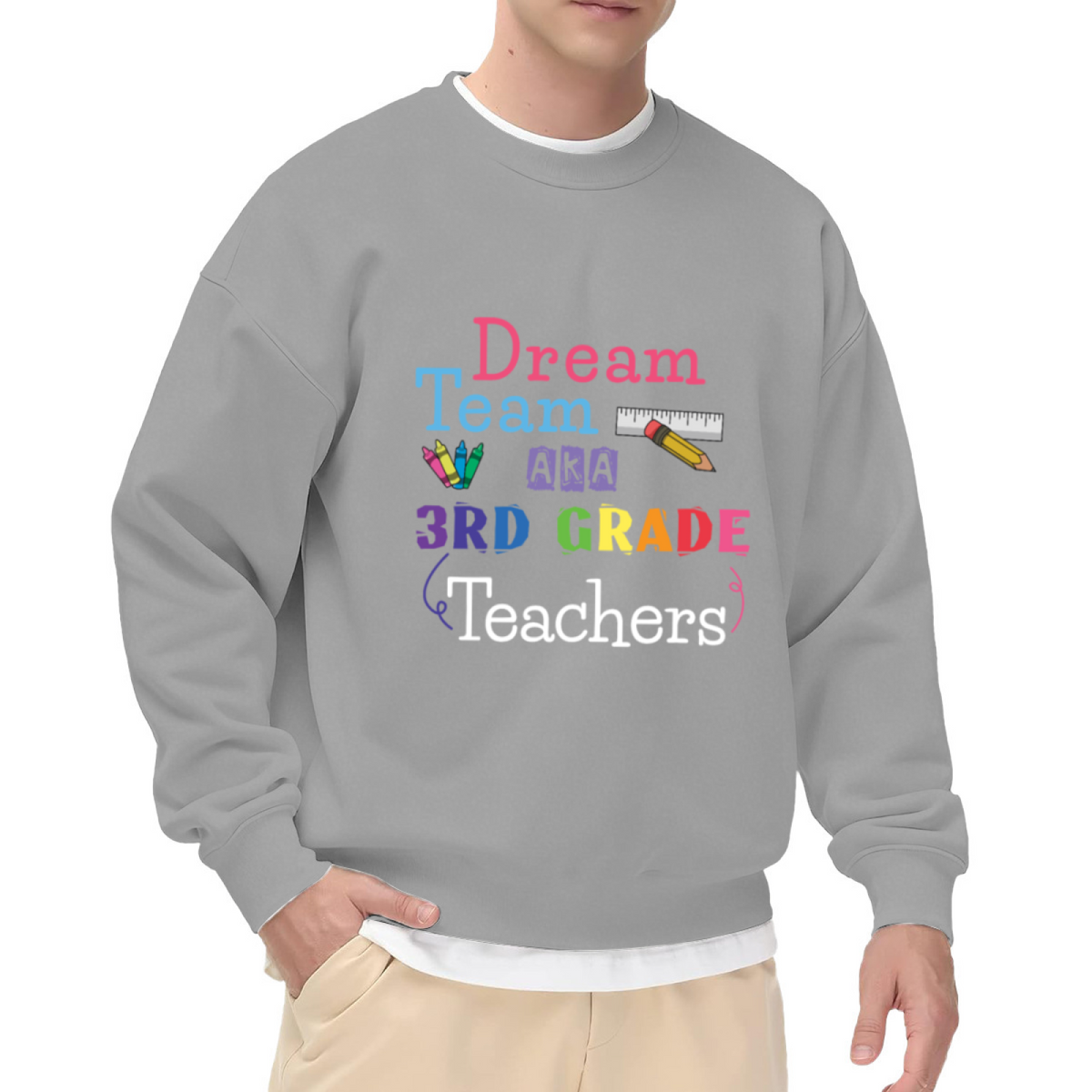 Dream Team Teacher Graphic ԲÁìÎÀÒ - Unique Design Pullover Sweatshirt