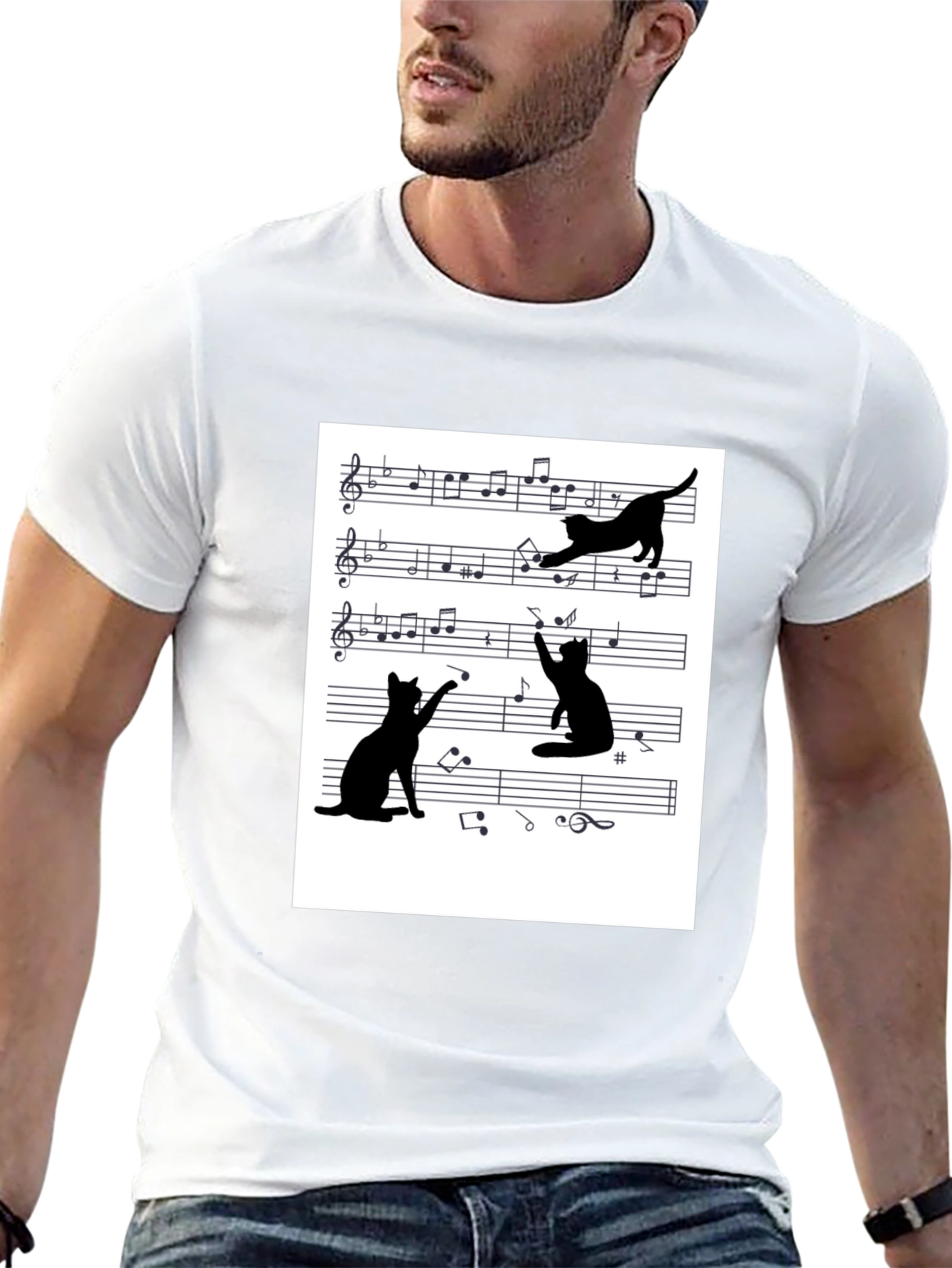 Musical Cats Graphic Tee