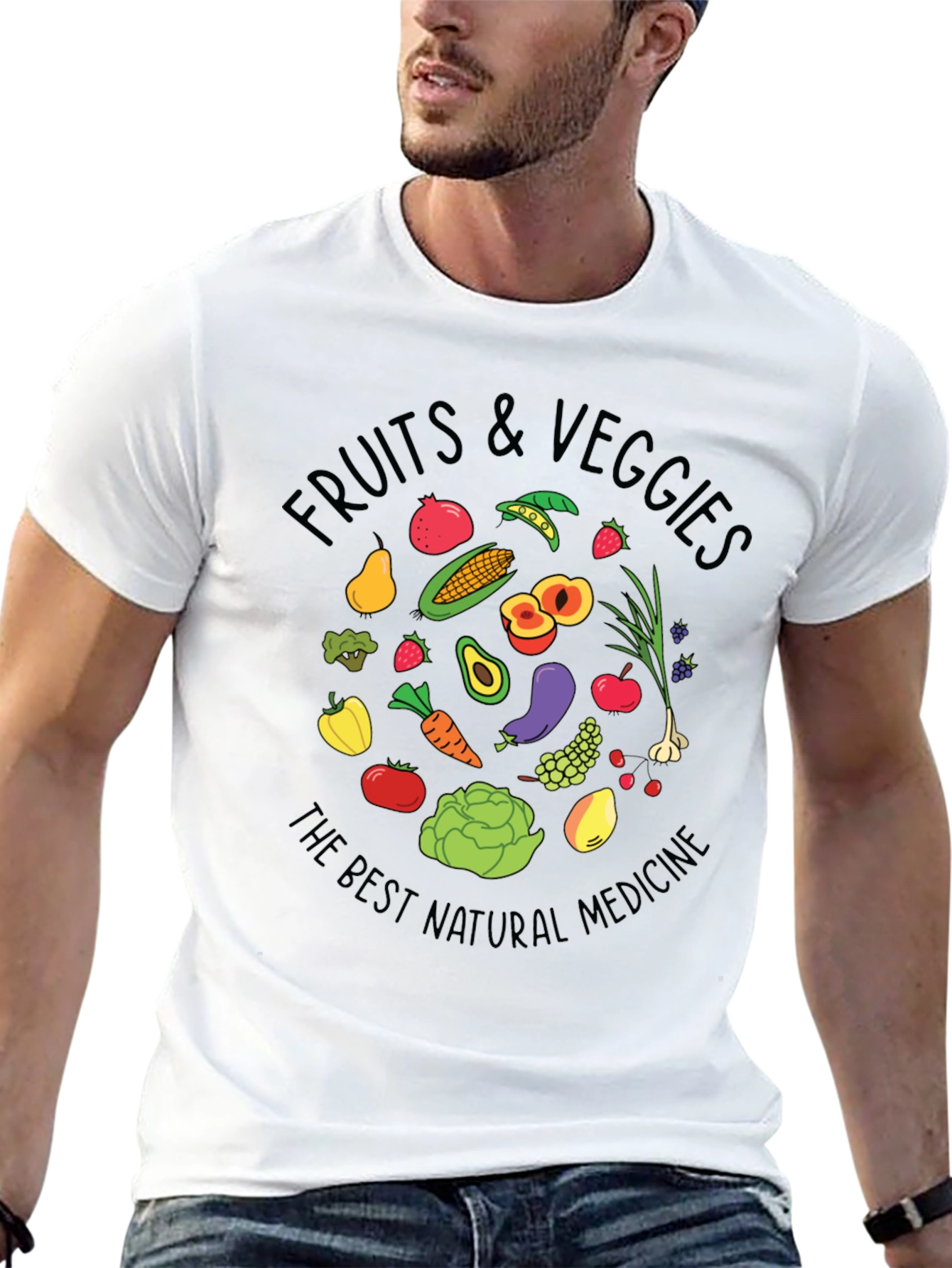Fruits & Veggies T-Shirt - Natural Medicine Graphic Tee