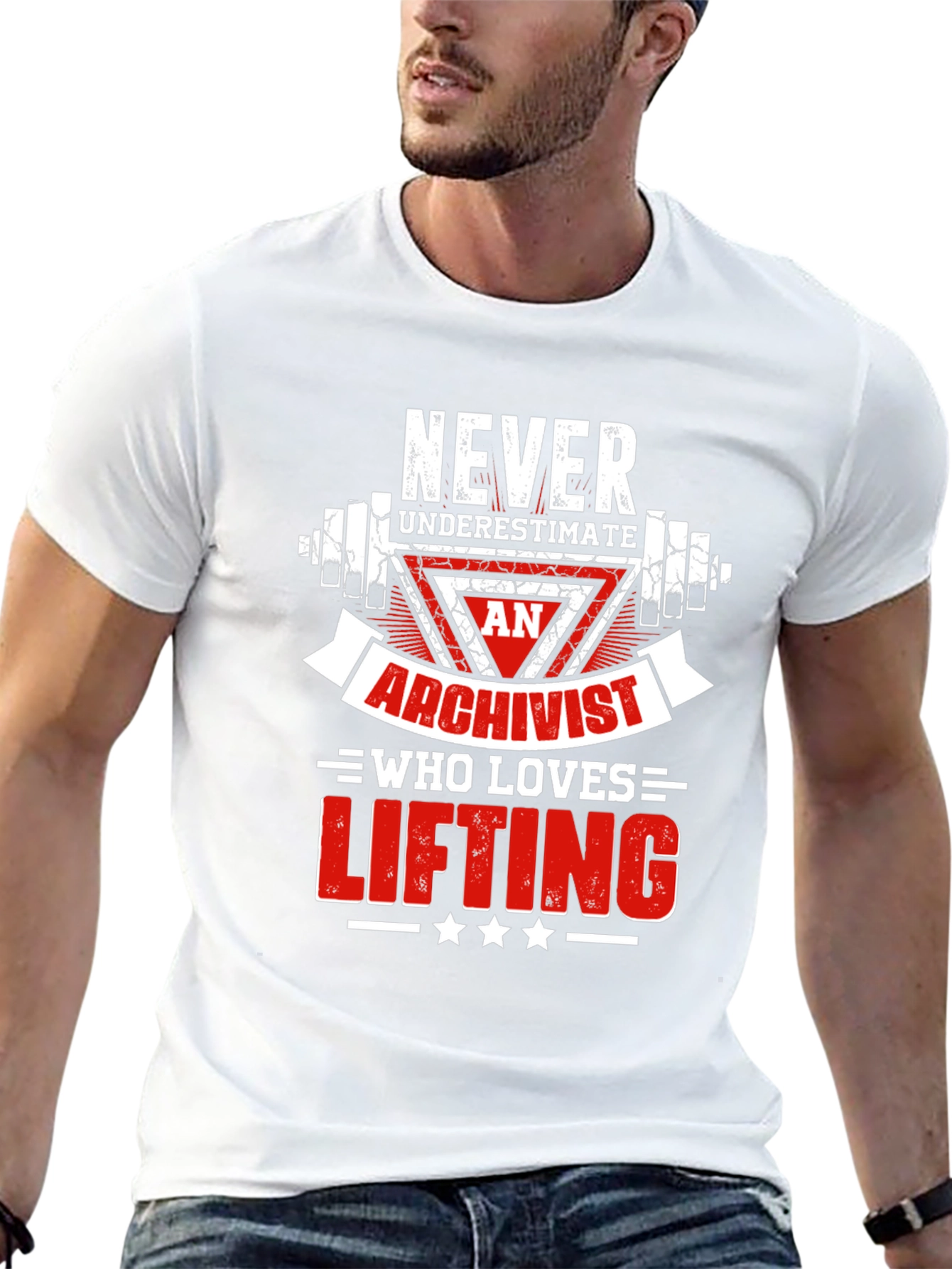 Archivist Who Loves Lifting T-Shirt - Gym Gift