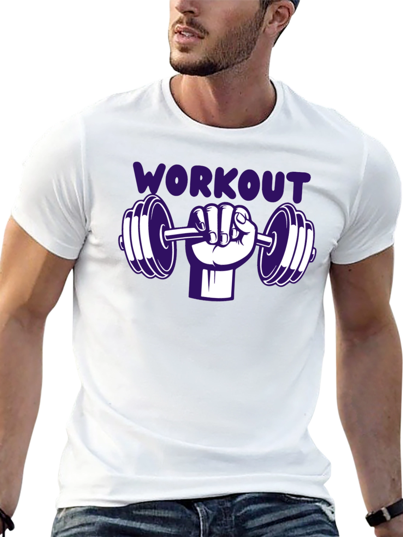 Workout Graphic Tee - Gym Fitness Shirt