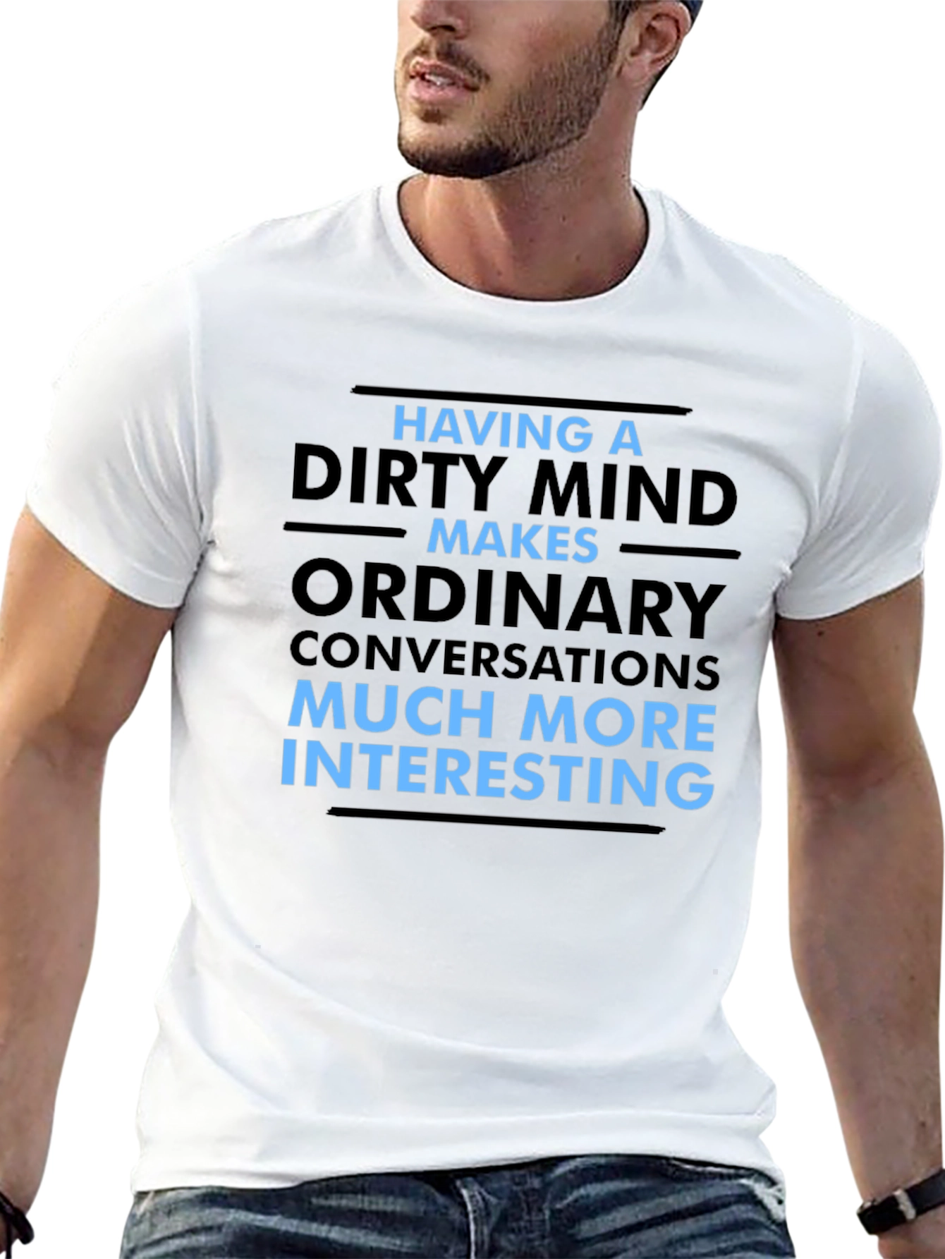 Dirty Mind Funny Graphic Tee