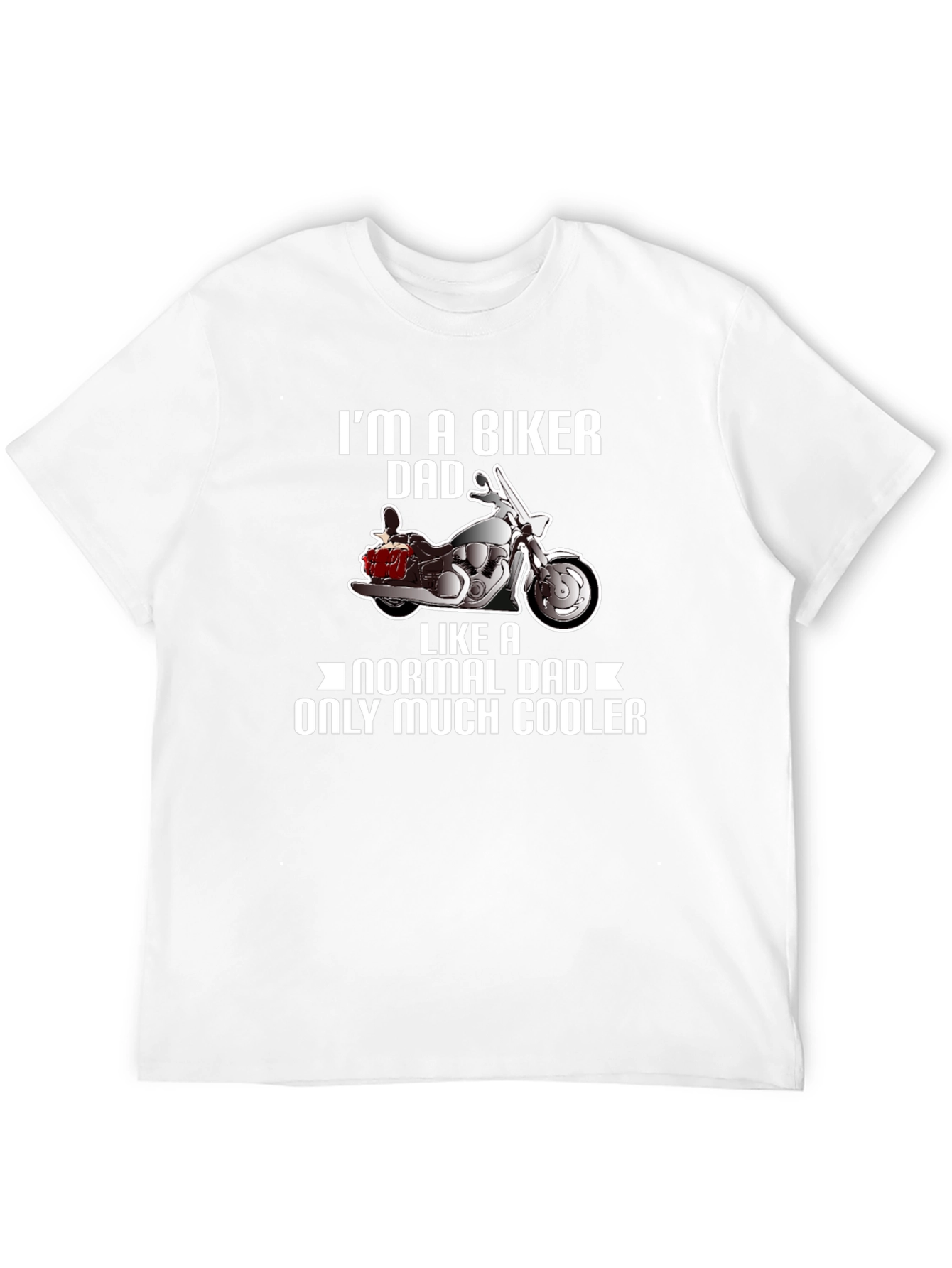 Biker Dad T-Shirt - Cool Motorcycle Design