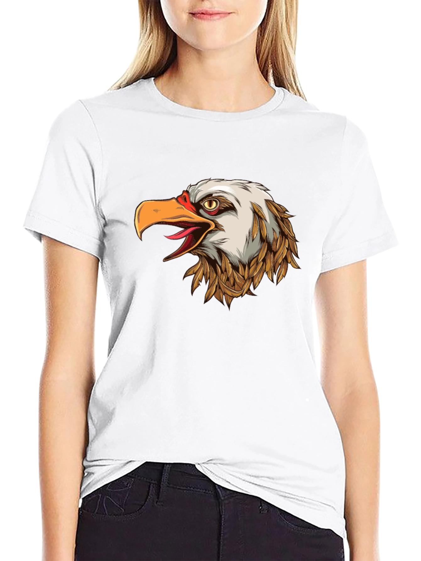 Eagle Graphic Black T-Shirt - Patriotic American Style