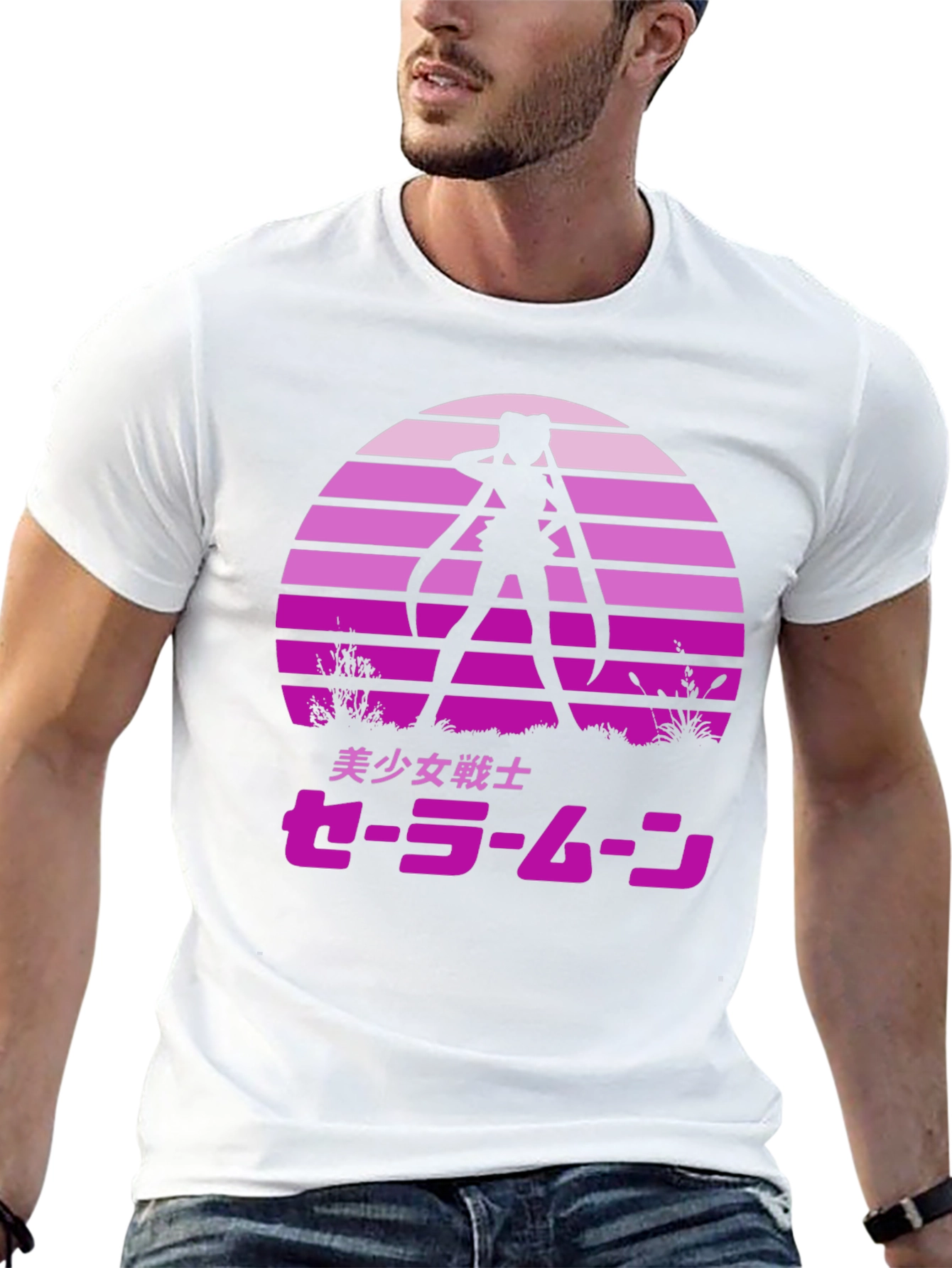 Sailor Moon Sunset Graphic Tee - Anime Shirt