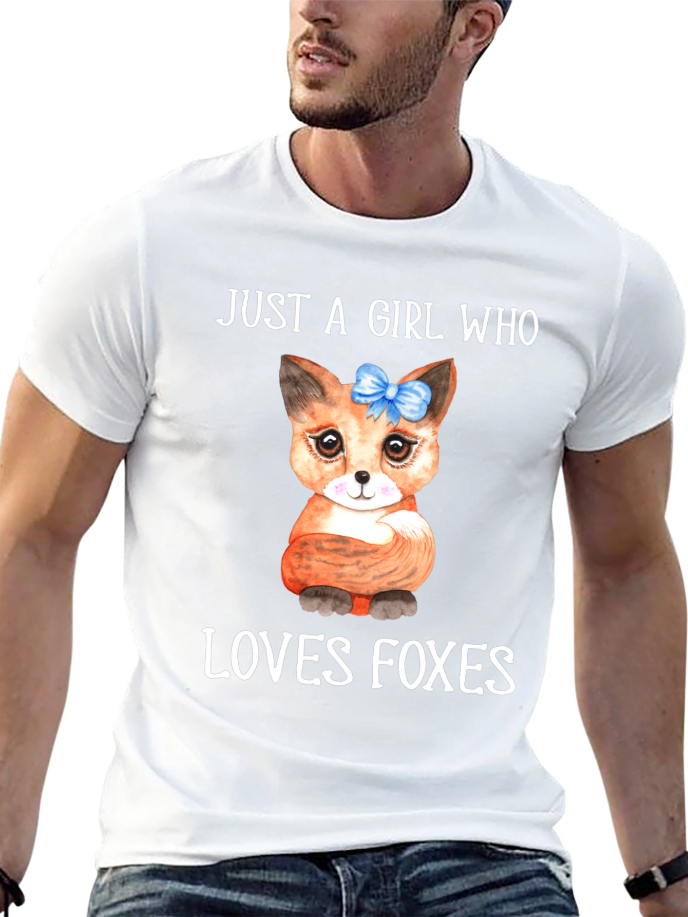Girl Who Loves Foxes Graphic Tee
