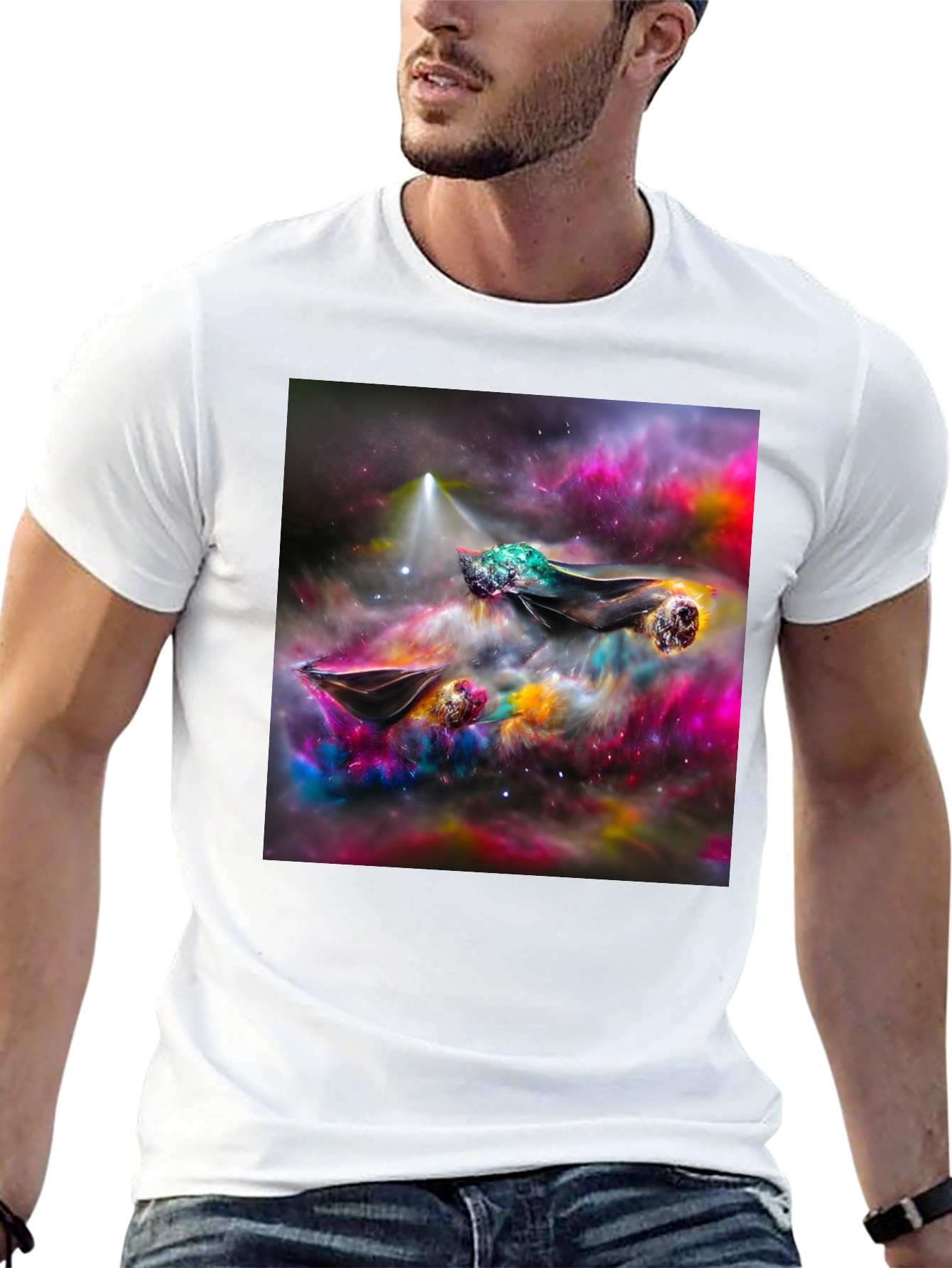 Nebula Dreamscape Tee - Cosmic Art Shirt