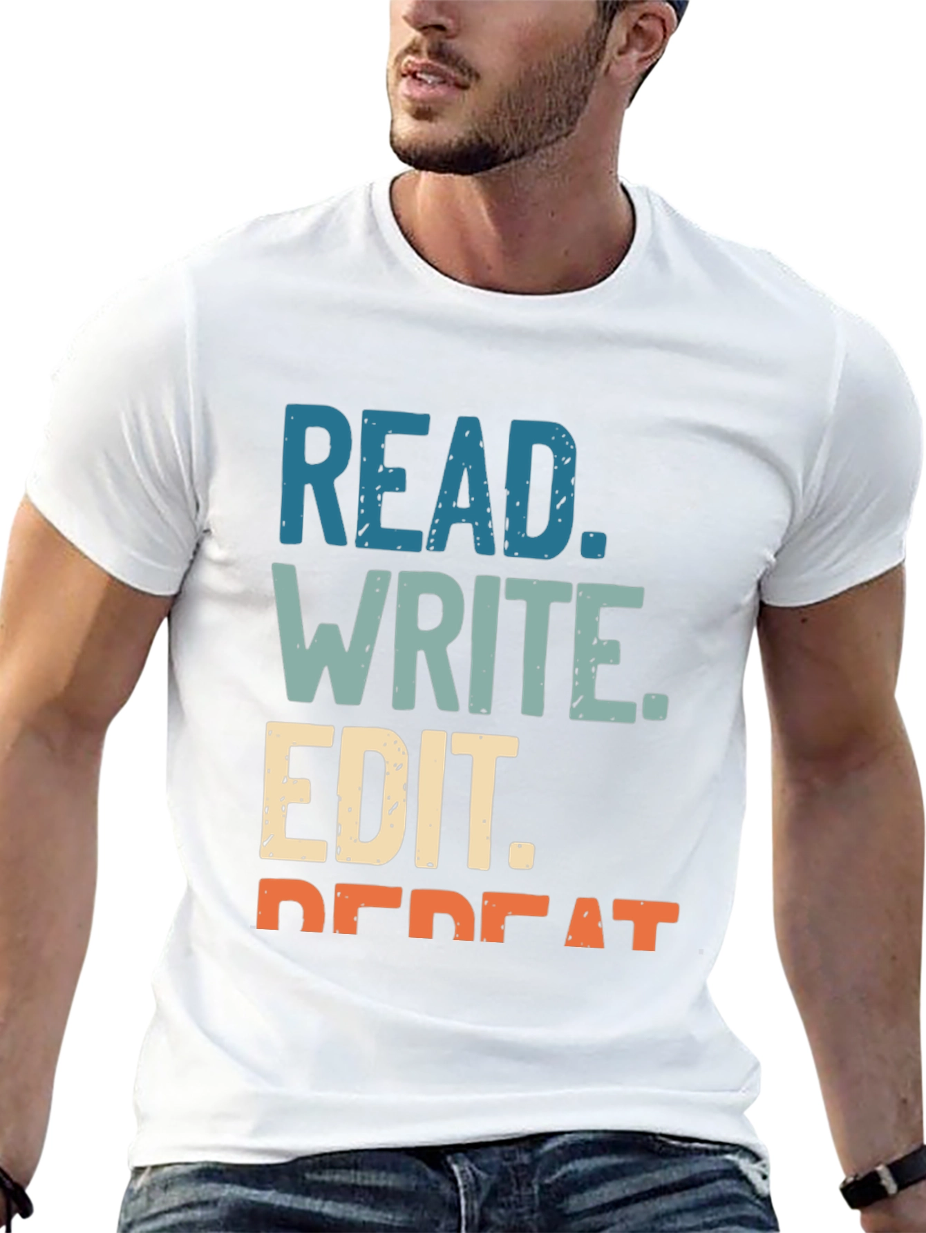 Read Write Edit Repeat Graphic Tee