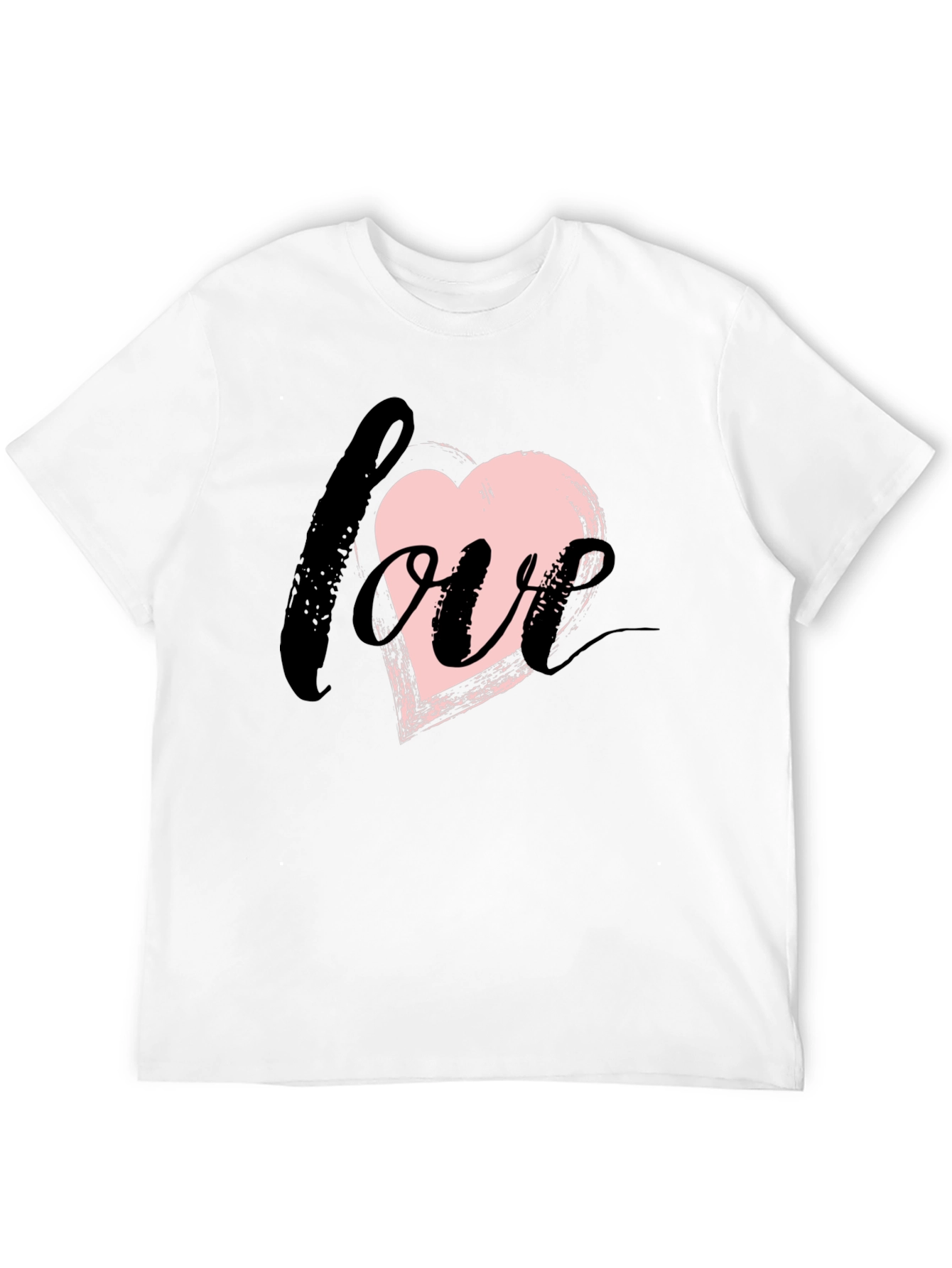 Love Heart Brushstroke Graphic Tee