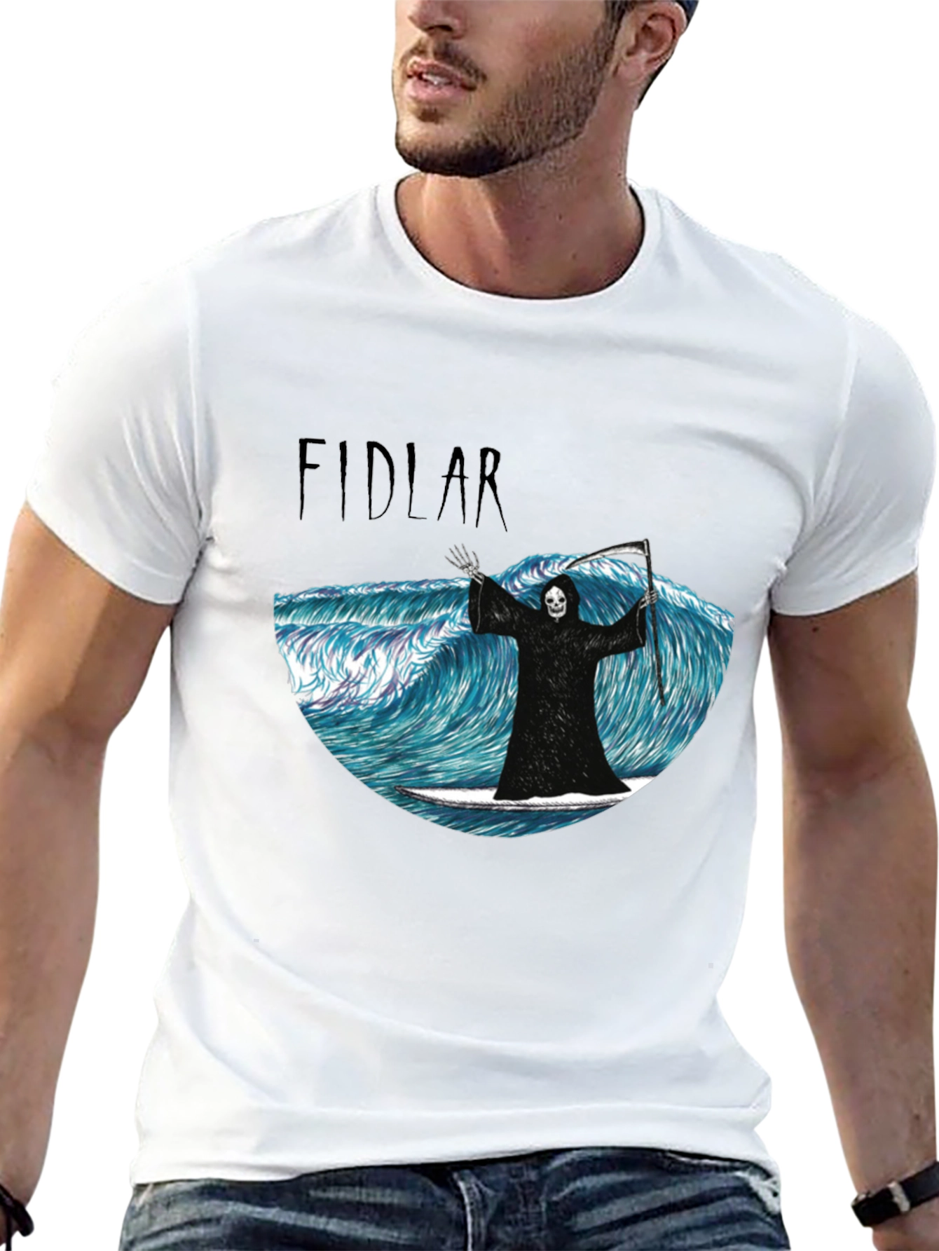 FIDLAR Grim Reaper Surfing T-Shirt